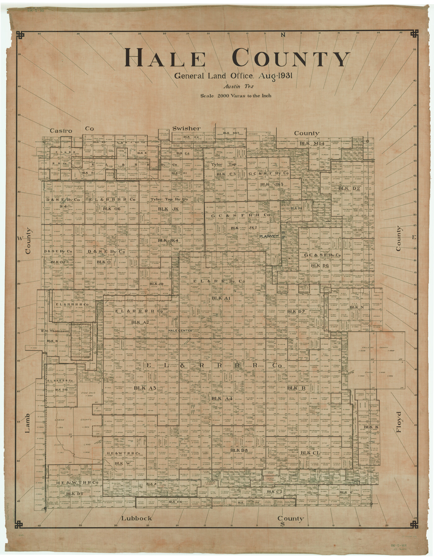 1846, Hale County, General Map Collection