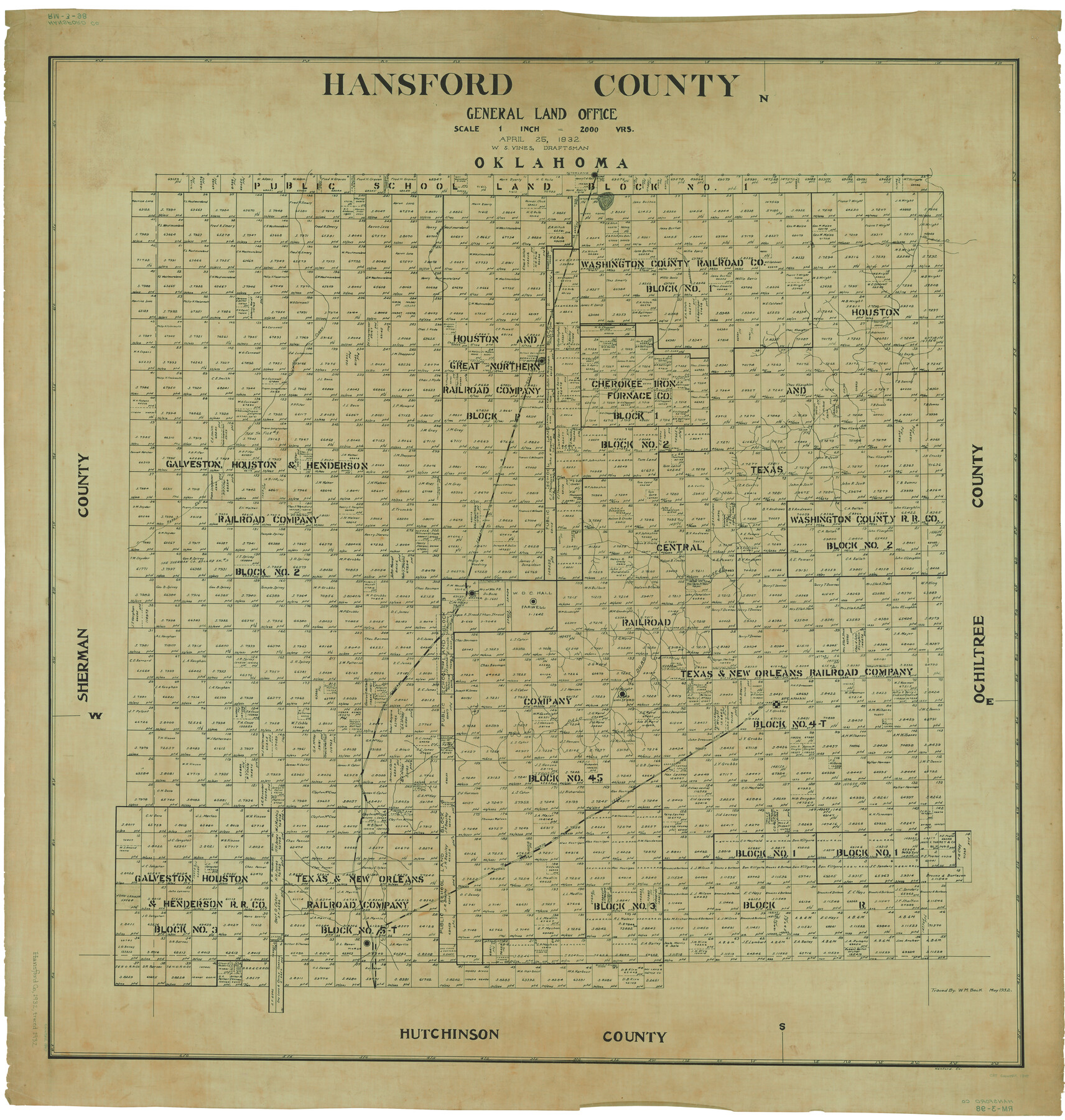 1847, Hansford County, General Map Collection
