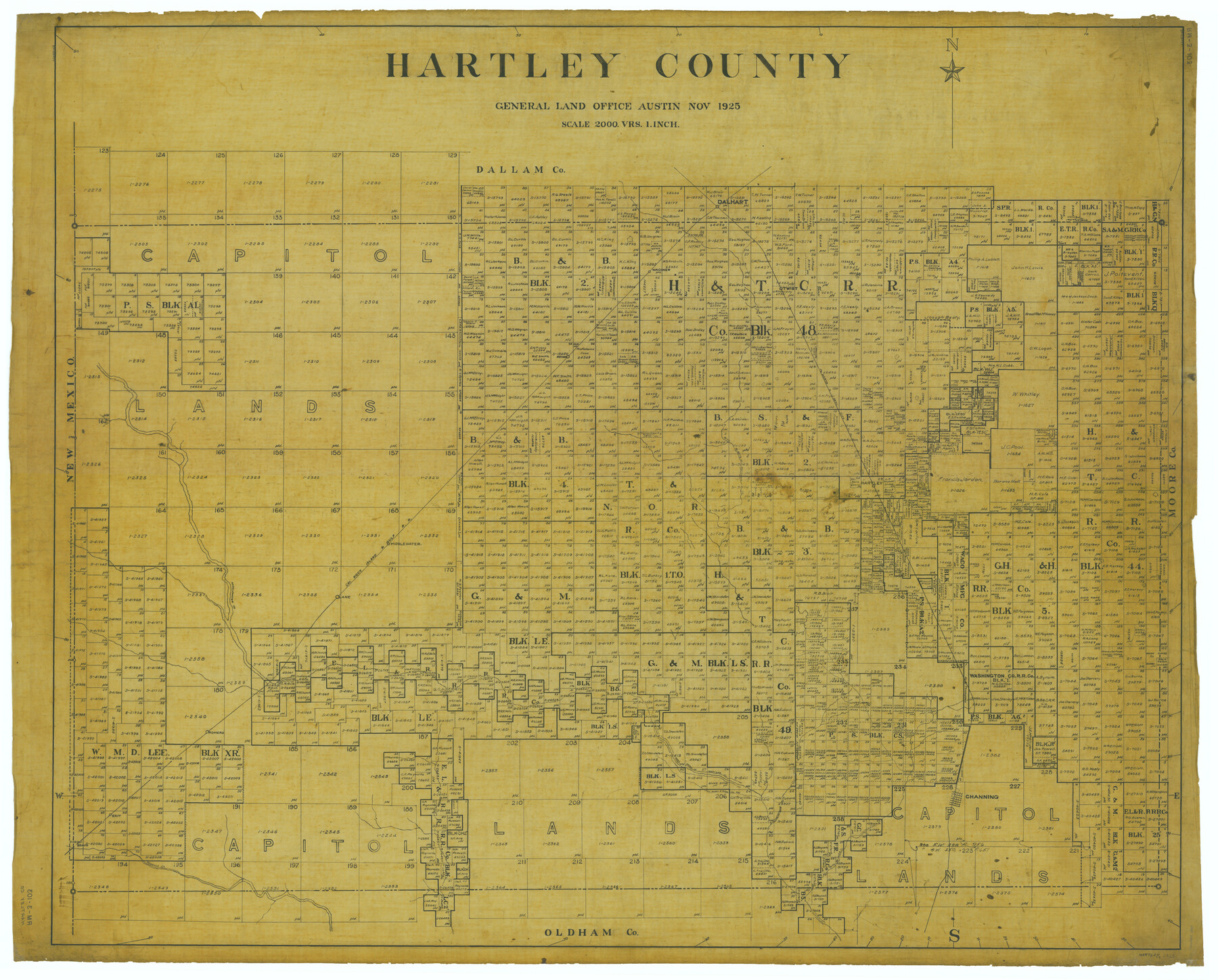1851, Hartley County, General Map Collection