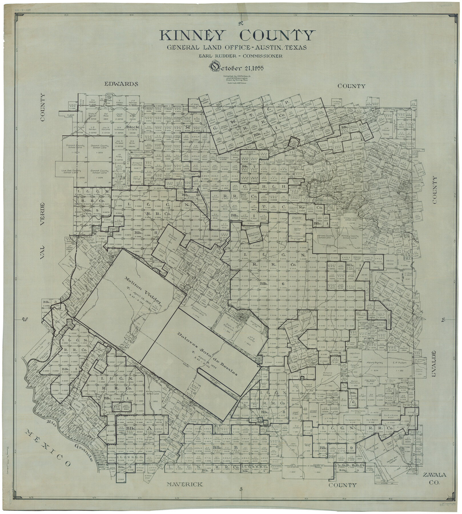 1877, Kinney County, General Map Collection