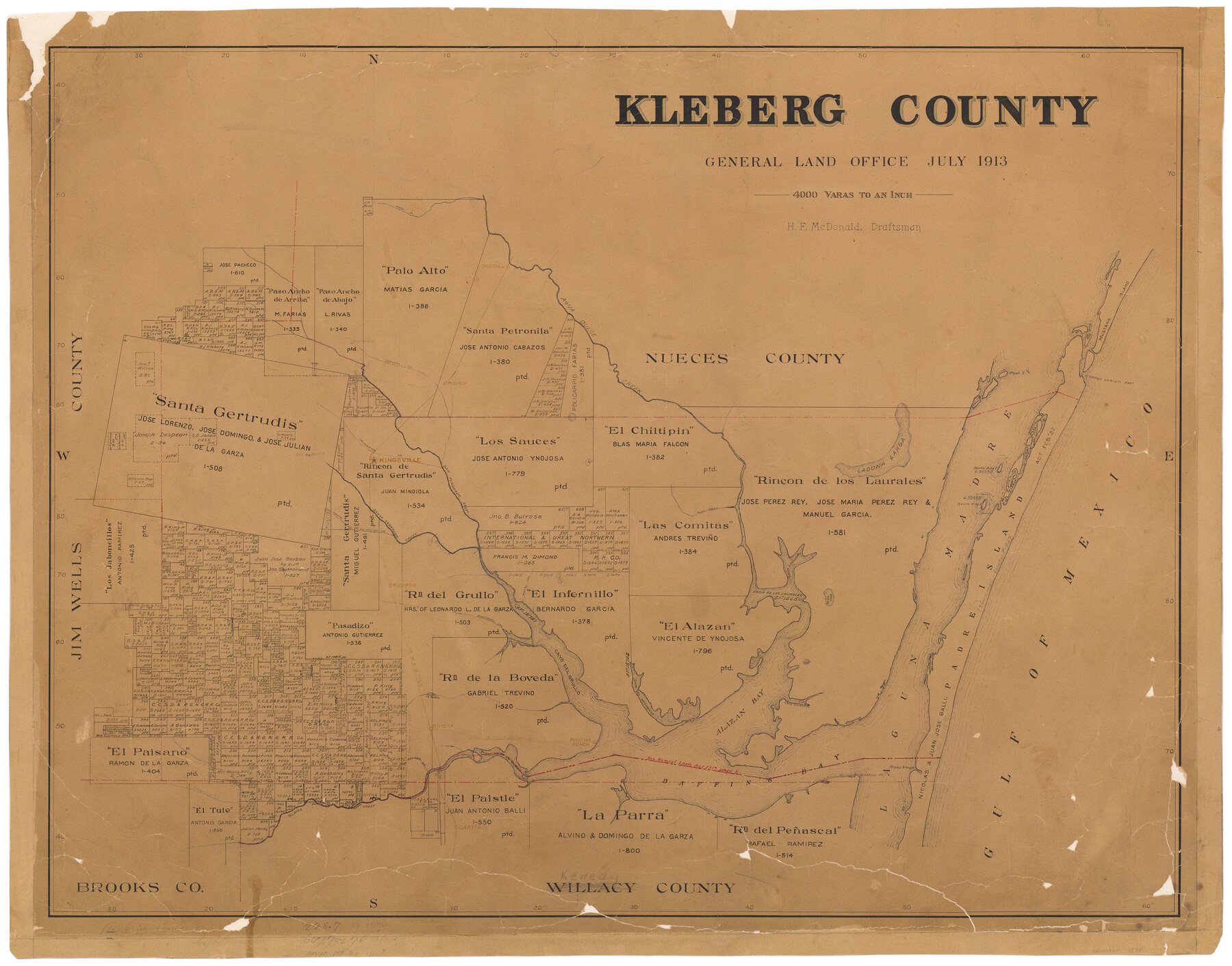 1878, Kleberg County, General Map Collection