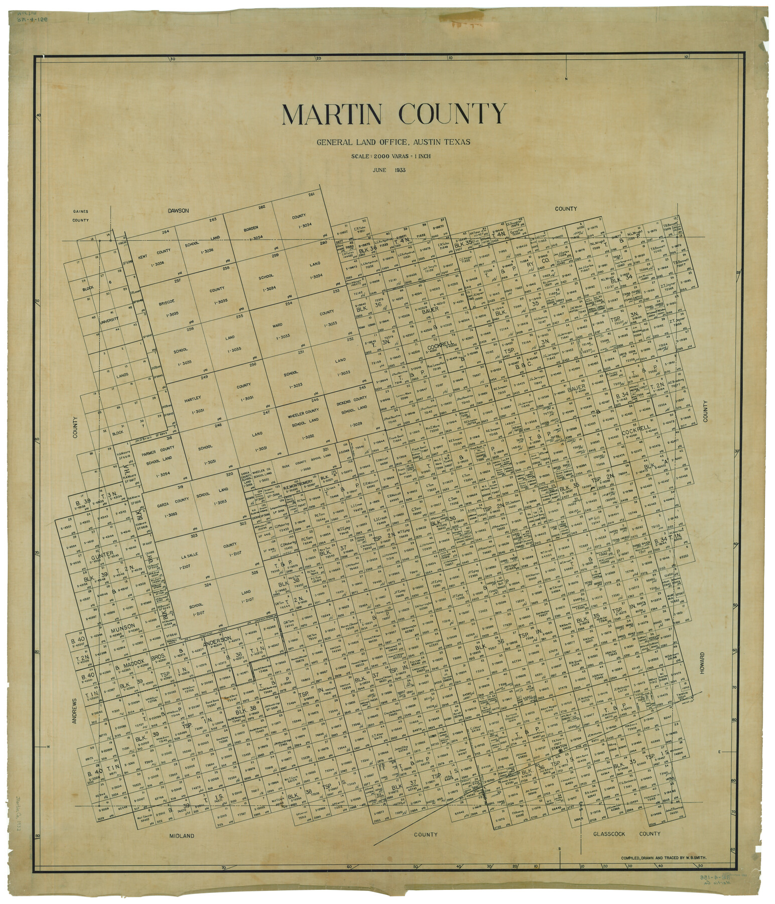 1889, Martin County, General Map Collection