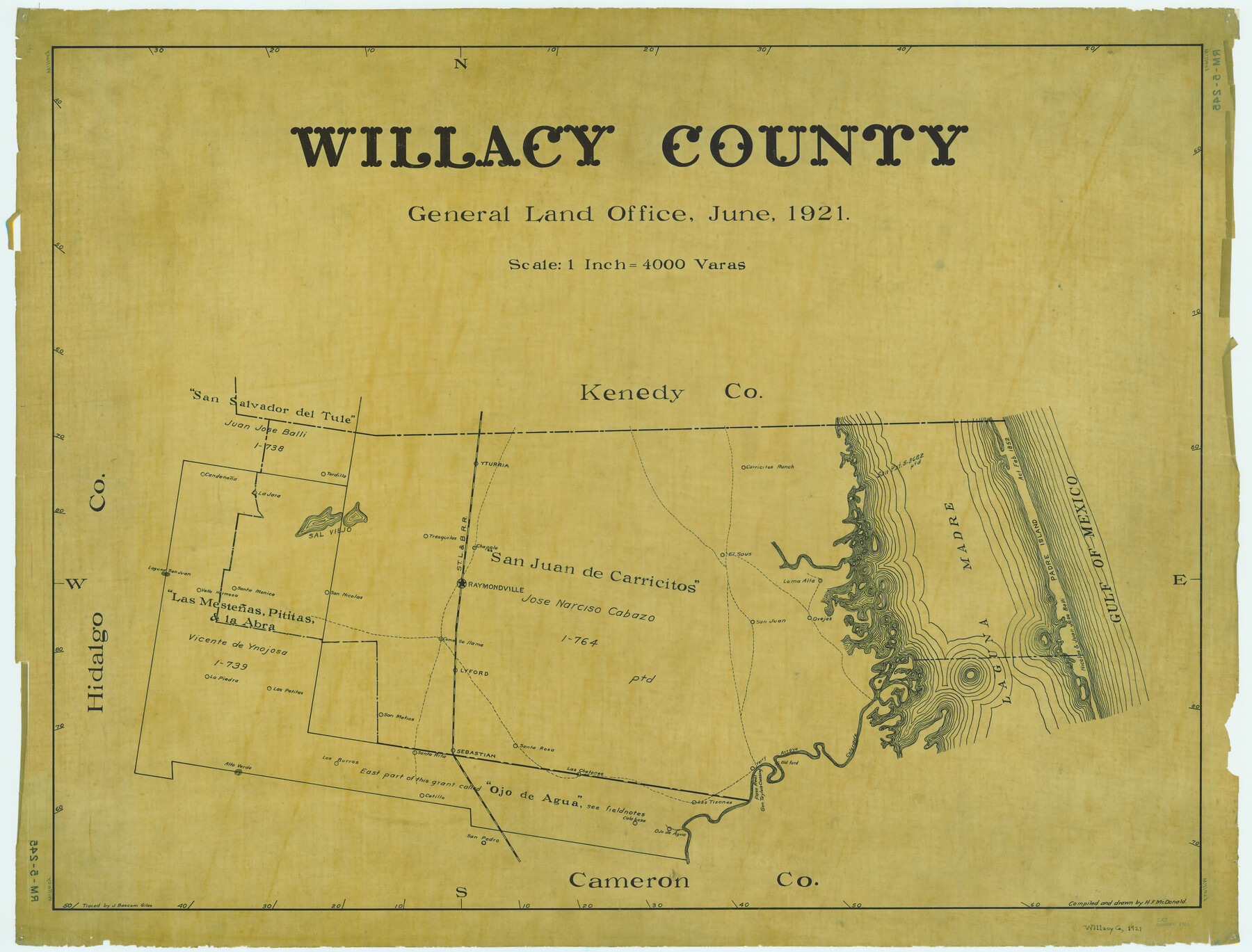 1901, Willacy County, General Map Collection