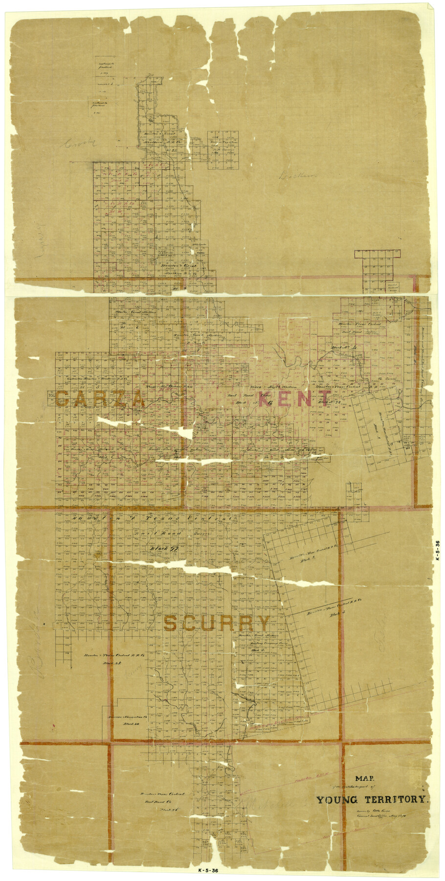 1989, Map of Southeastern Part of Young Territory, General Map Collection

