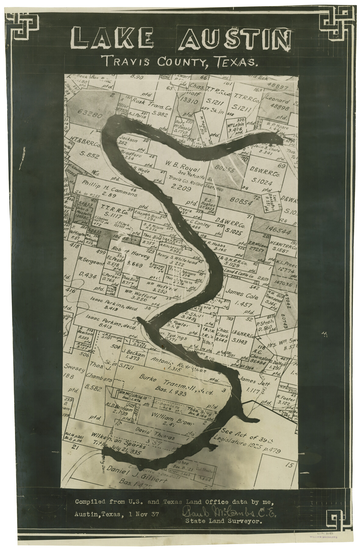 2056, Lake Austin, Travis County, Texas, General Map Collection

