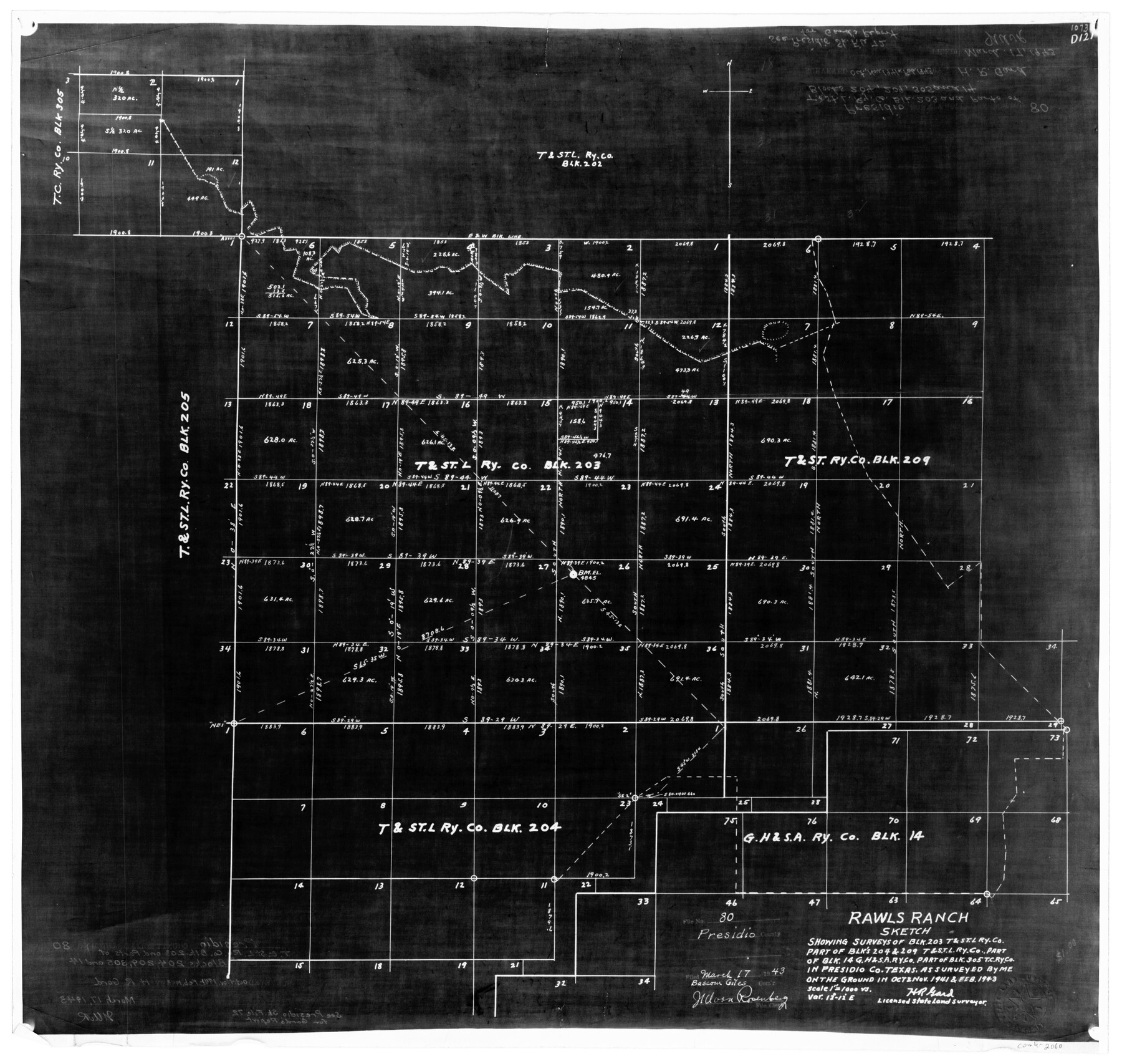 2060, Presidio County Rolled Sketch 80B, General Map Collection
