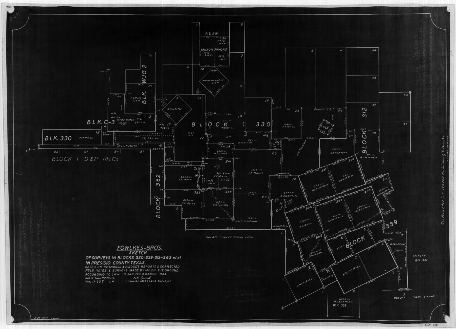 2061, Presidio County Rolled Sketch 83B, General Map Collection