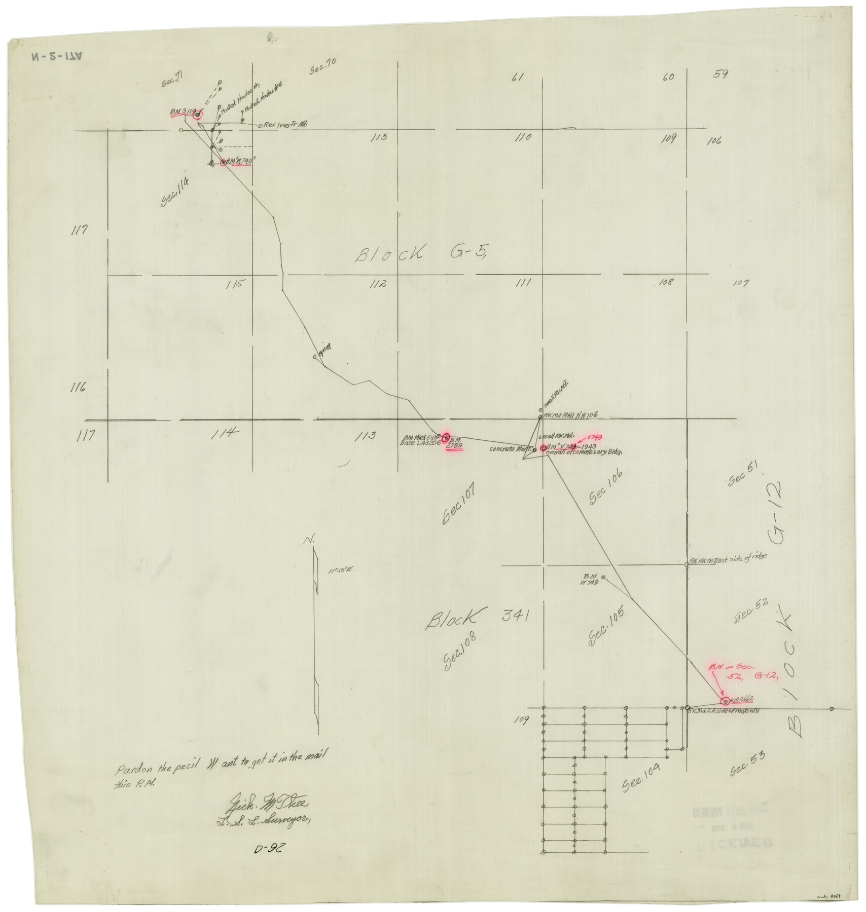 2069, [Blocks 341, G-5, G-12, TCRRCo.], General Map Collection
