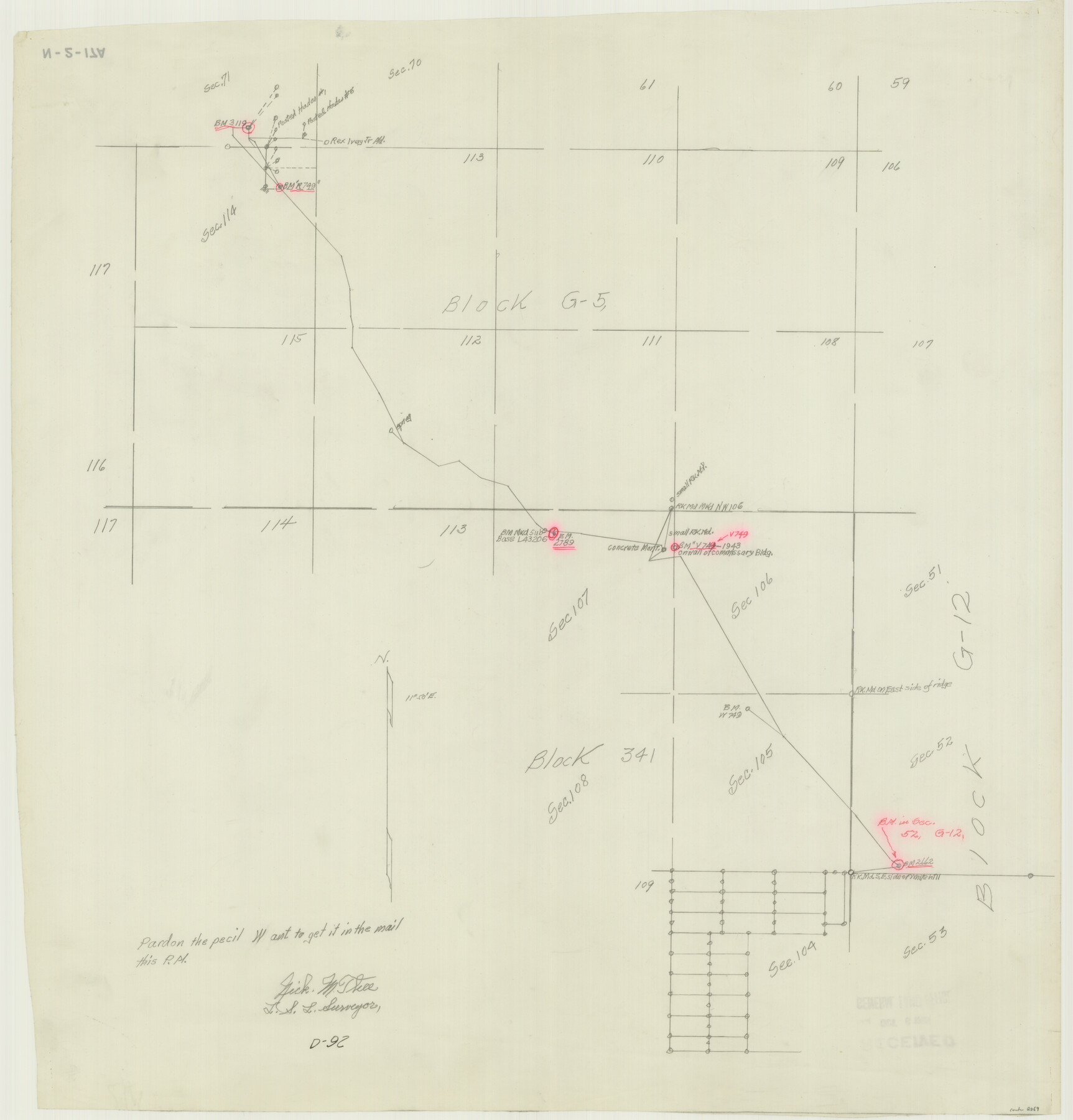 2069, [Blocks 341, G-5, G-12, TCRRCo.], General Map Collection