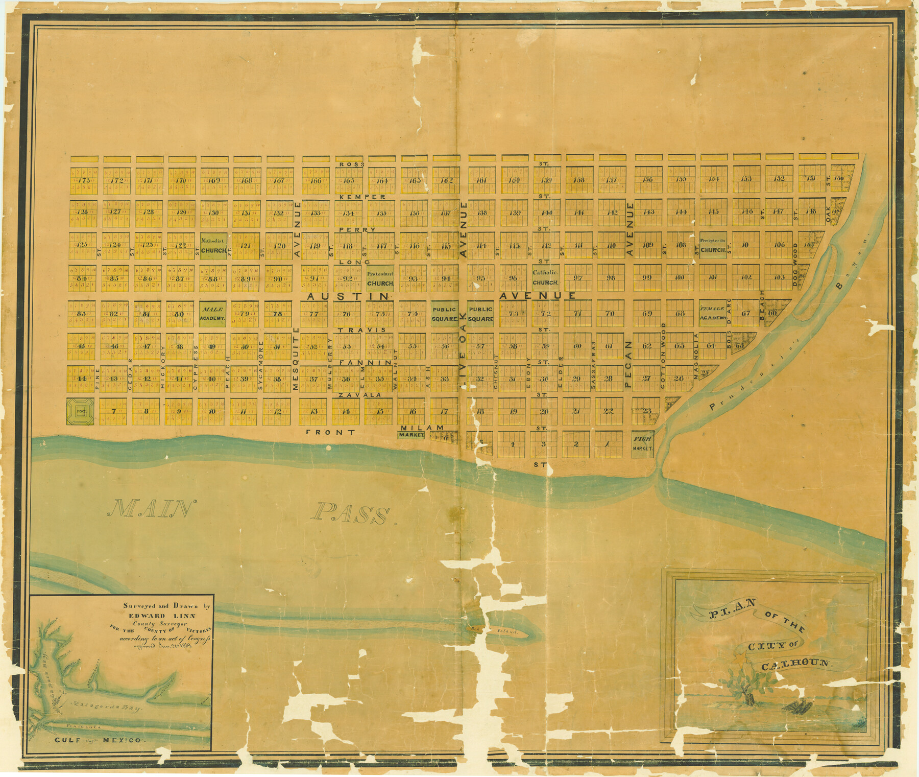 2175, Plan of the City of Calhoun, General Map Collection