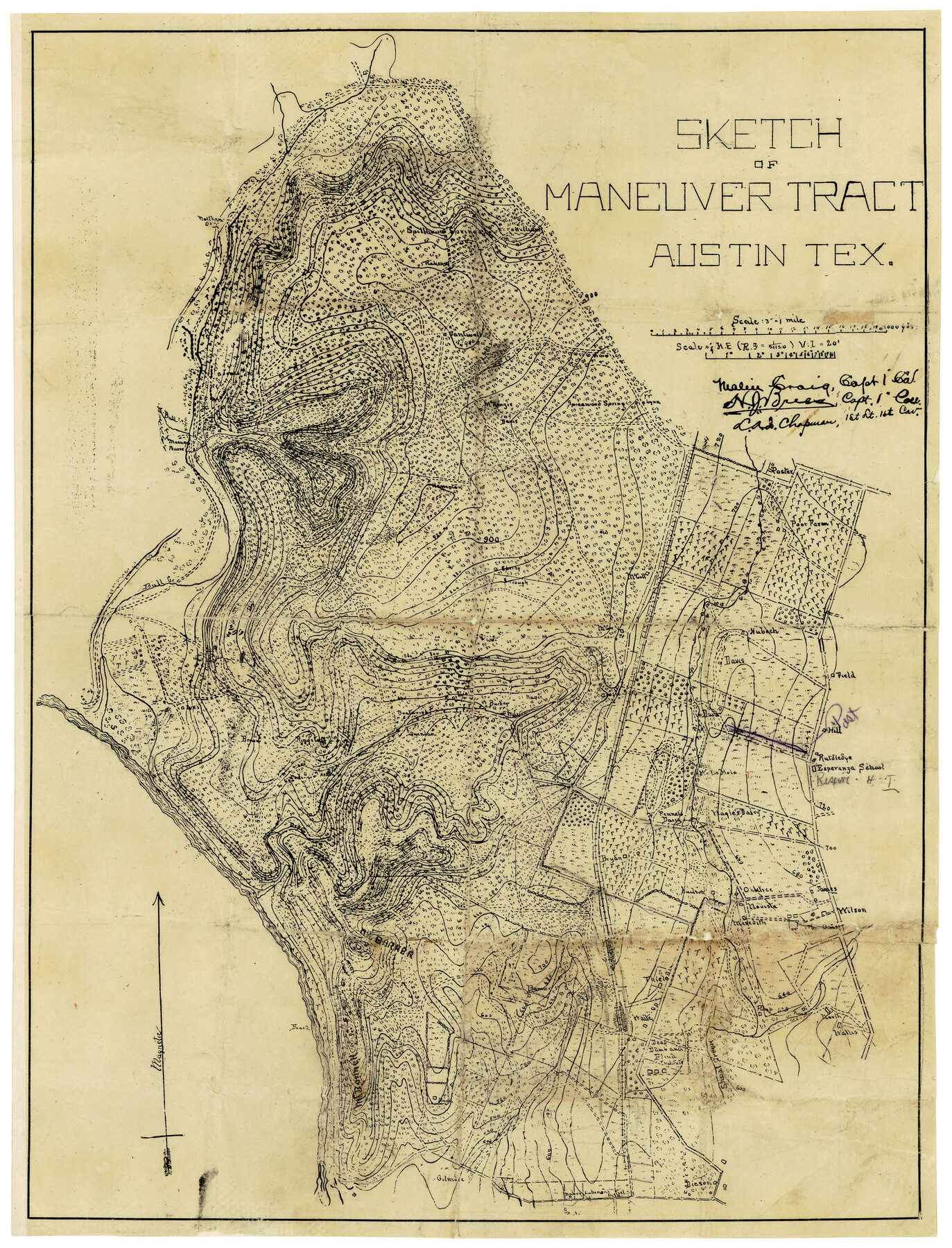 2184, Sketch of Maneuver Tract, General Map Collection