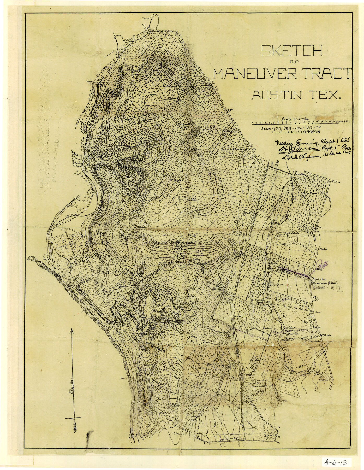 2184, Sketch of Maneuver Tract, General Map Collection