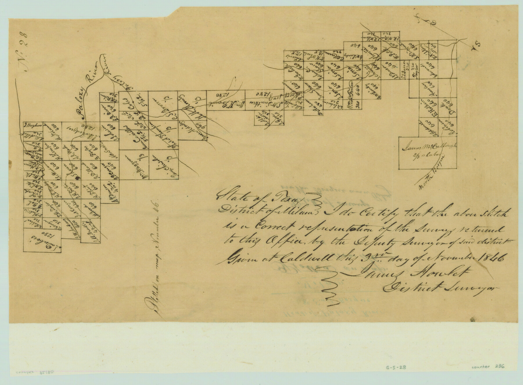 236, [Surveys along the Bosque River], General Map Collection