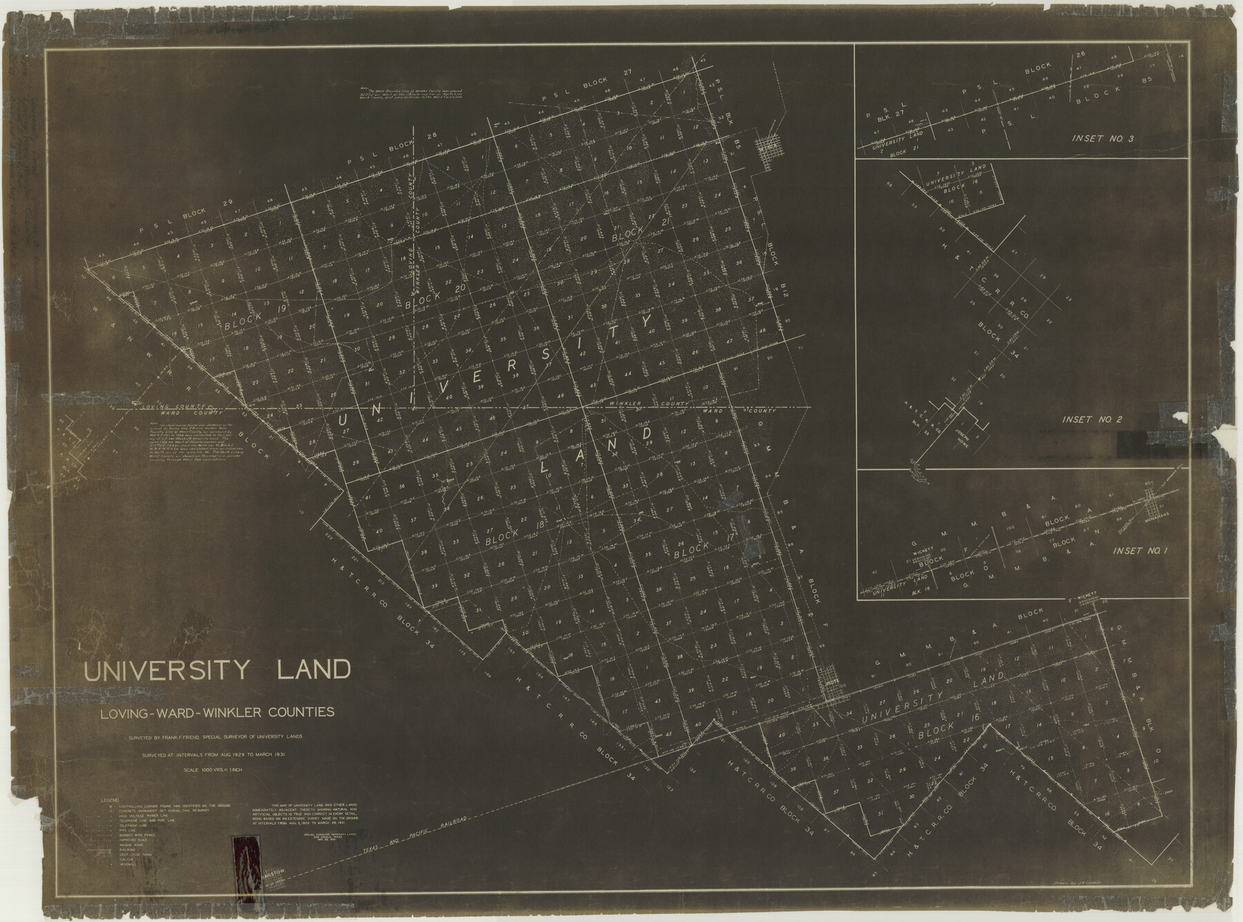 2448, University Land Loving-Ward-Winkler Counties, General Map Collection