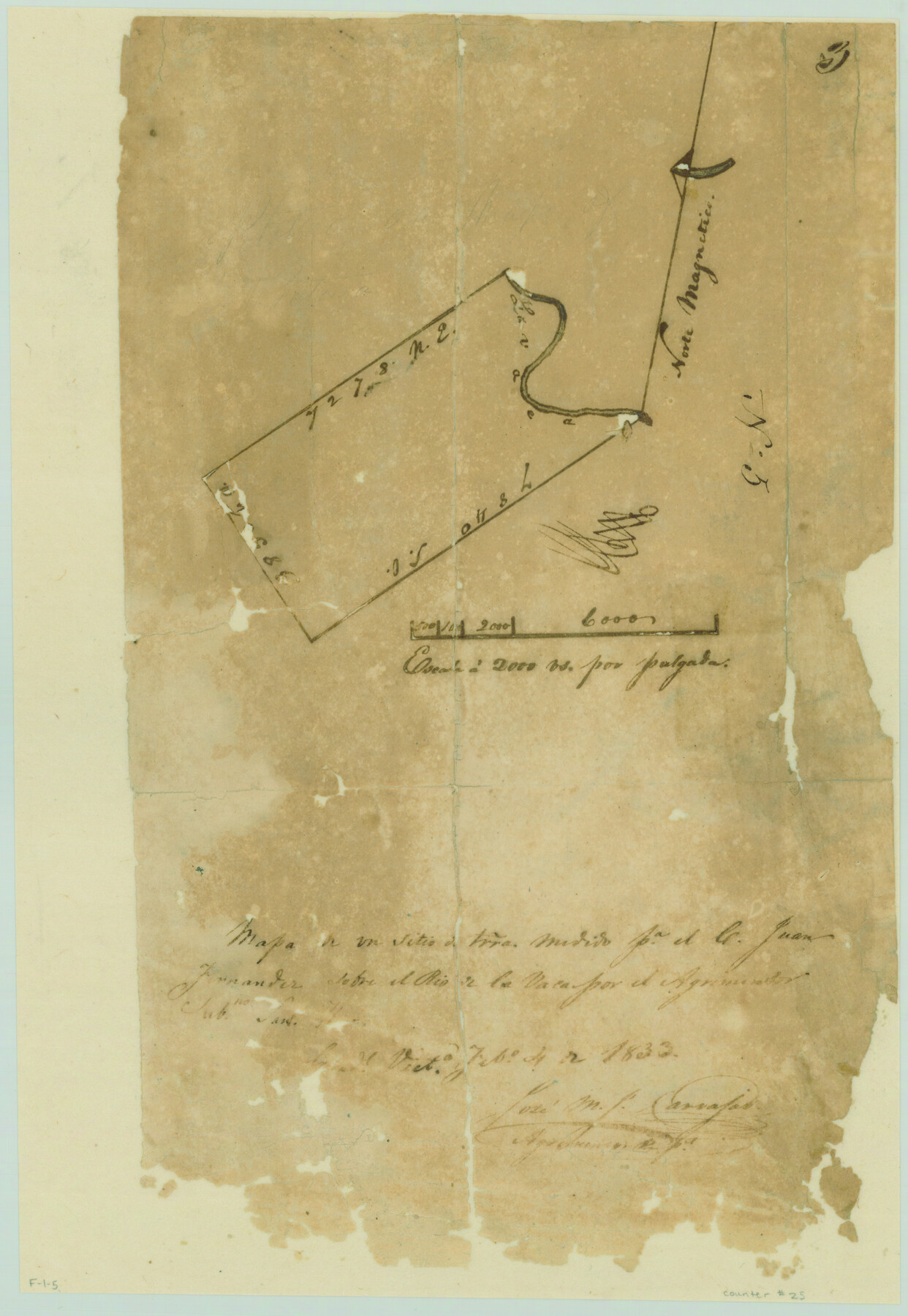 25, [Surveys along the Lavaca River], General Map Collection