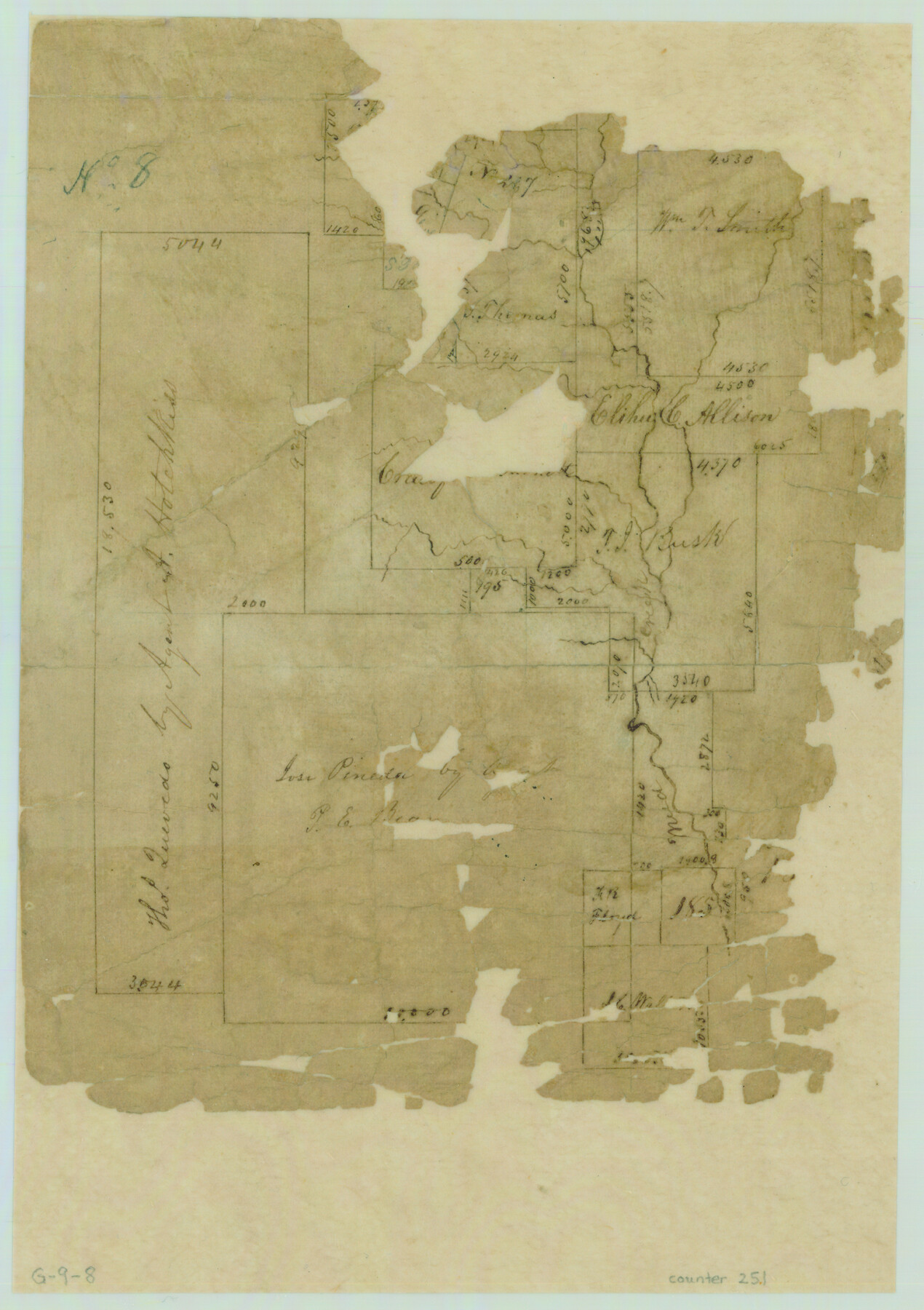 251, [Surveys in Cherokee County], General Map Collection