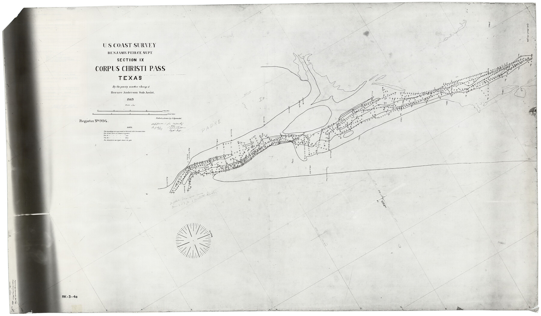 2700, Hydograhic Survey H-994, Corpus Christi Pass, General Map Collection
