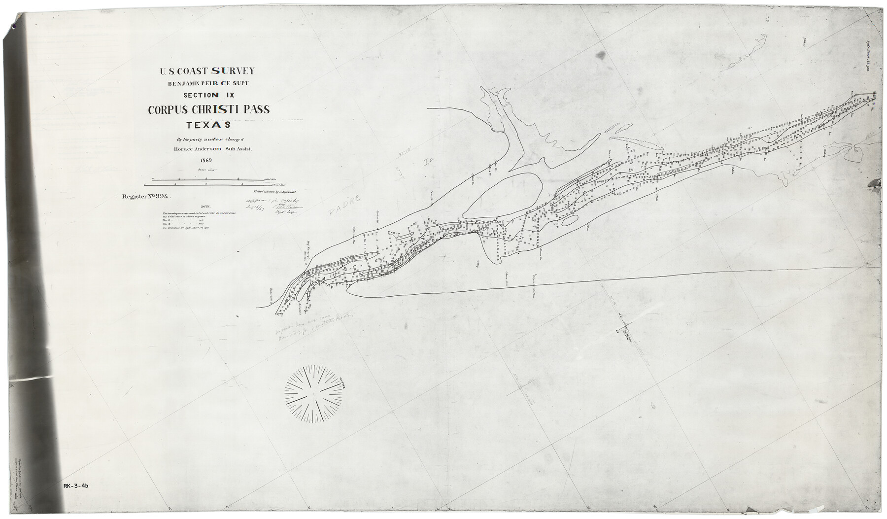 2701, Hydograhic Survey H-994, Corpus Christi Pass, General Map Collection
