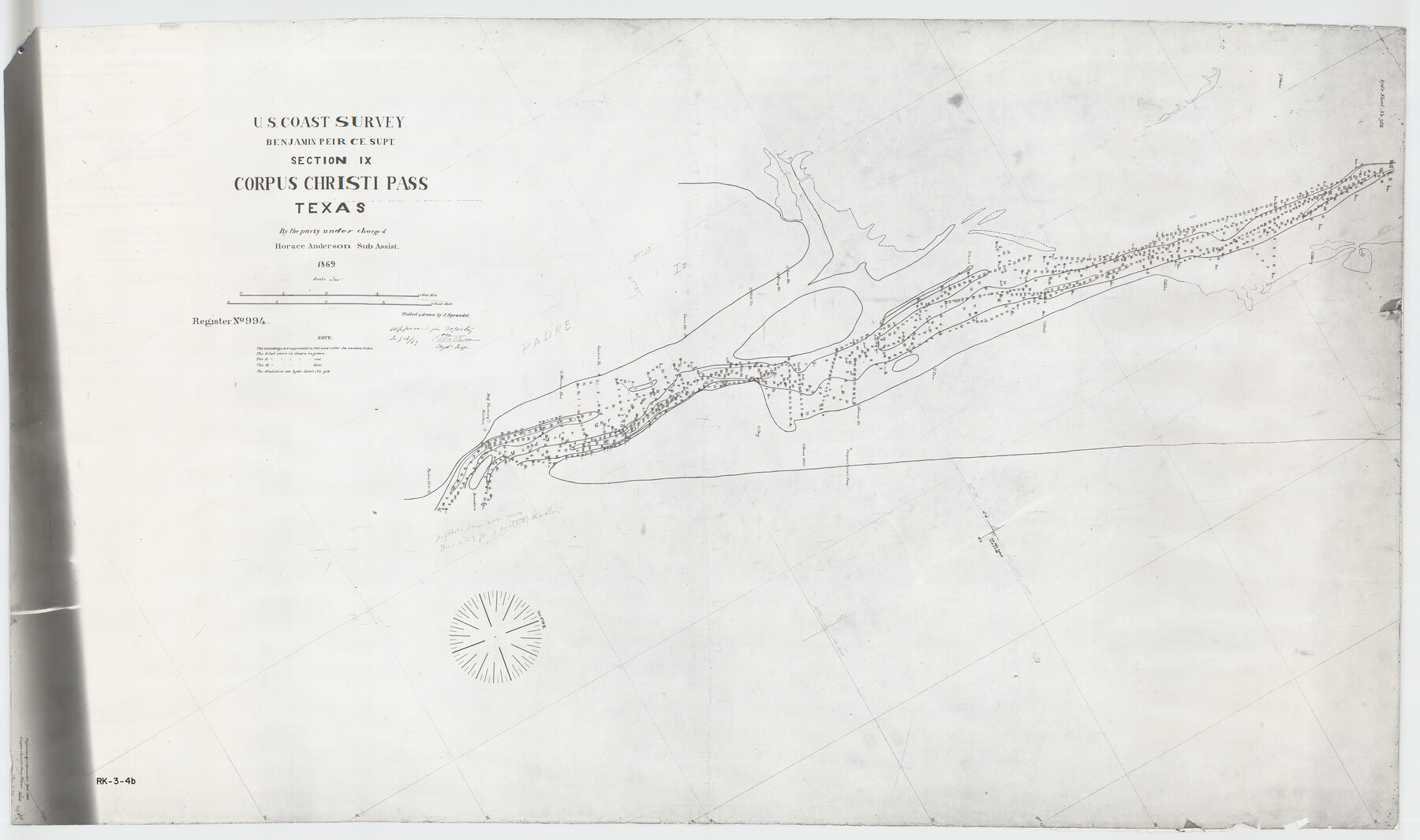 2701, Hydograhic Survey H-994, Corpus Christi Pass, General Map Collection