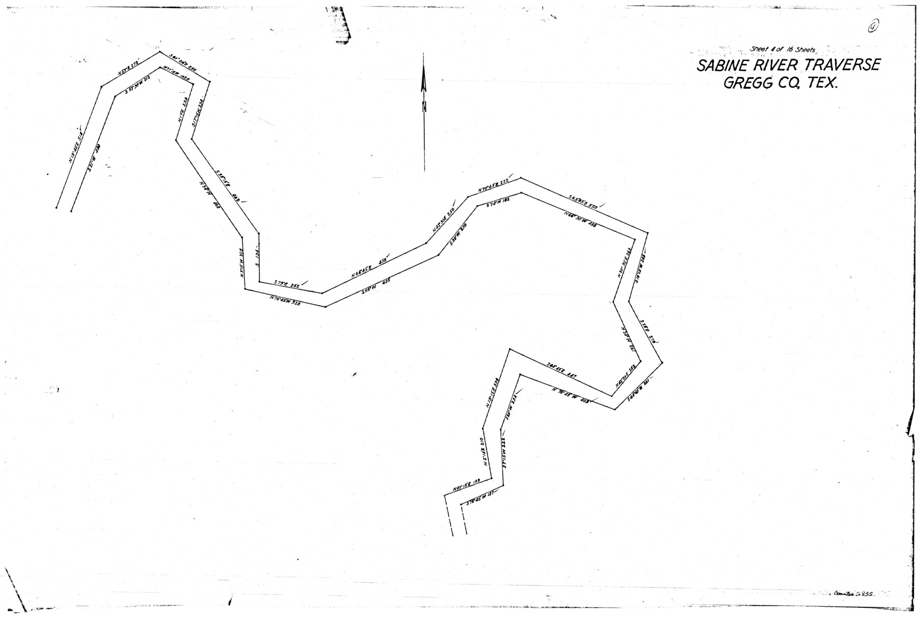 2835, [Sketch for Mineral Application 26501 - Sabine River, T. A. Oldhausen], General Map Collection