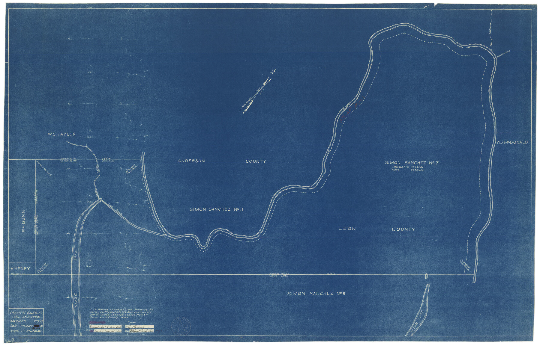 2862, [Sketch for Mineral Application 27670 - Strip between Simon Sanchez leagues and Trinity River], General Map Collection