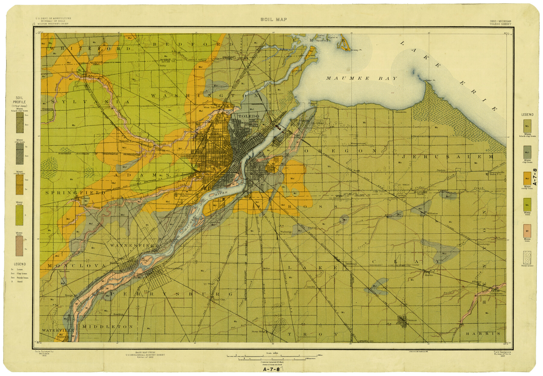 3023, Soil Map - Ohio-Michigan, Toledo Set, General Map Collection

