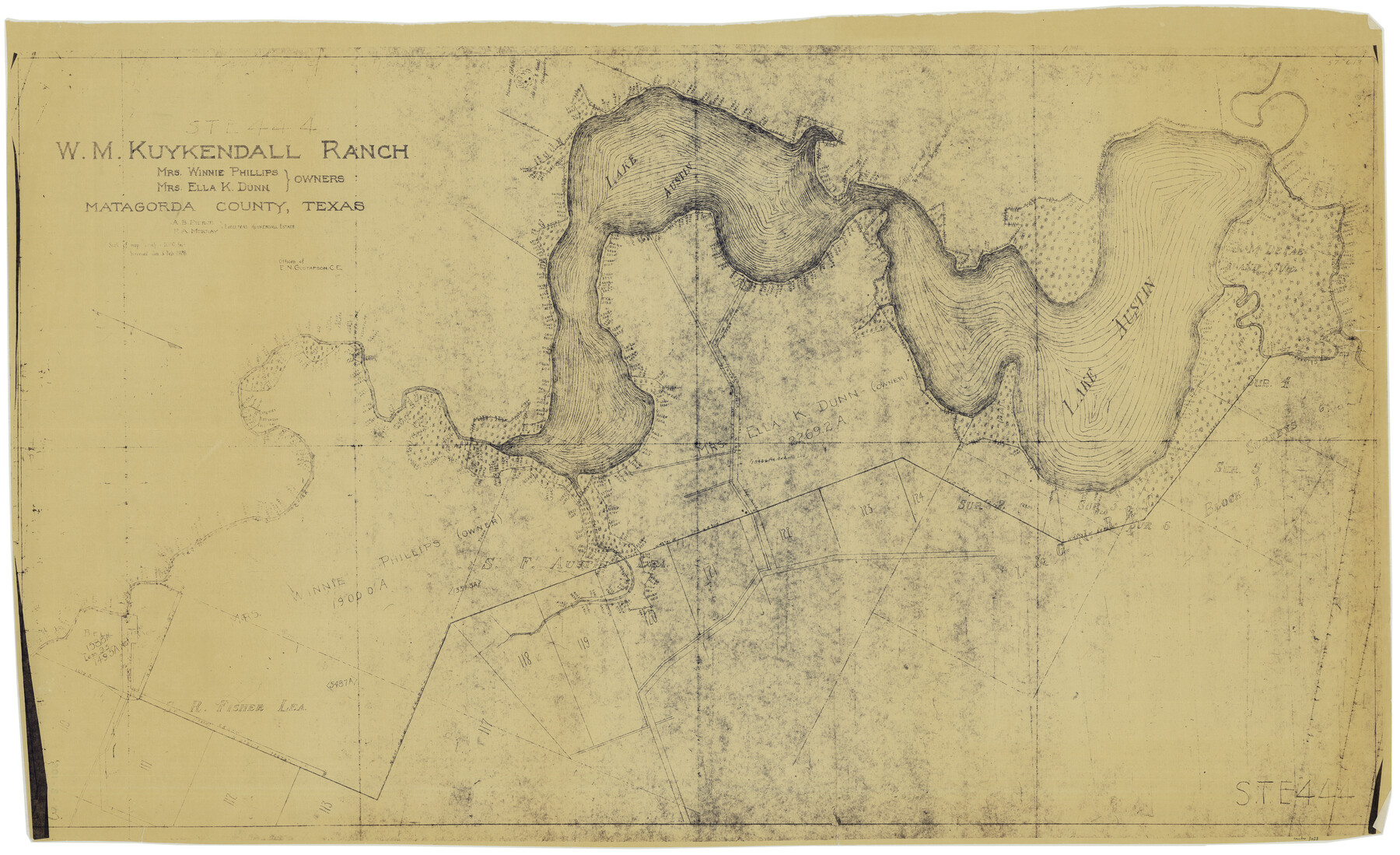3028, W. M. Kuykendall Ranch, Matagorda County, Texas, General Map Collection