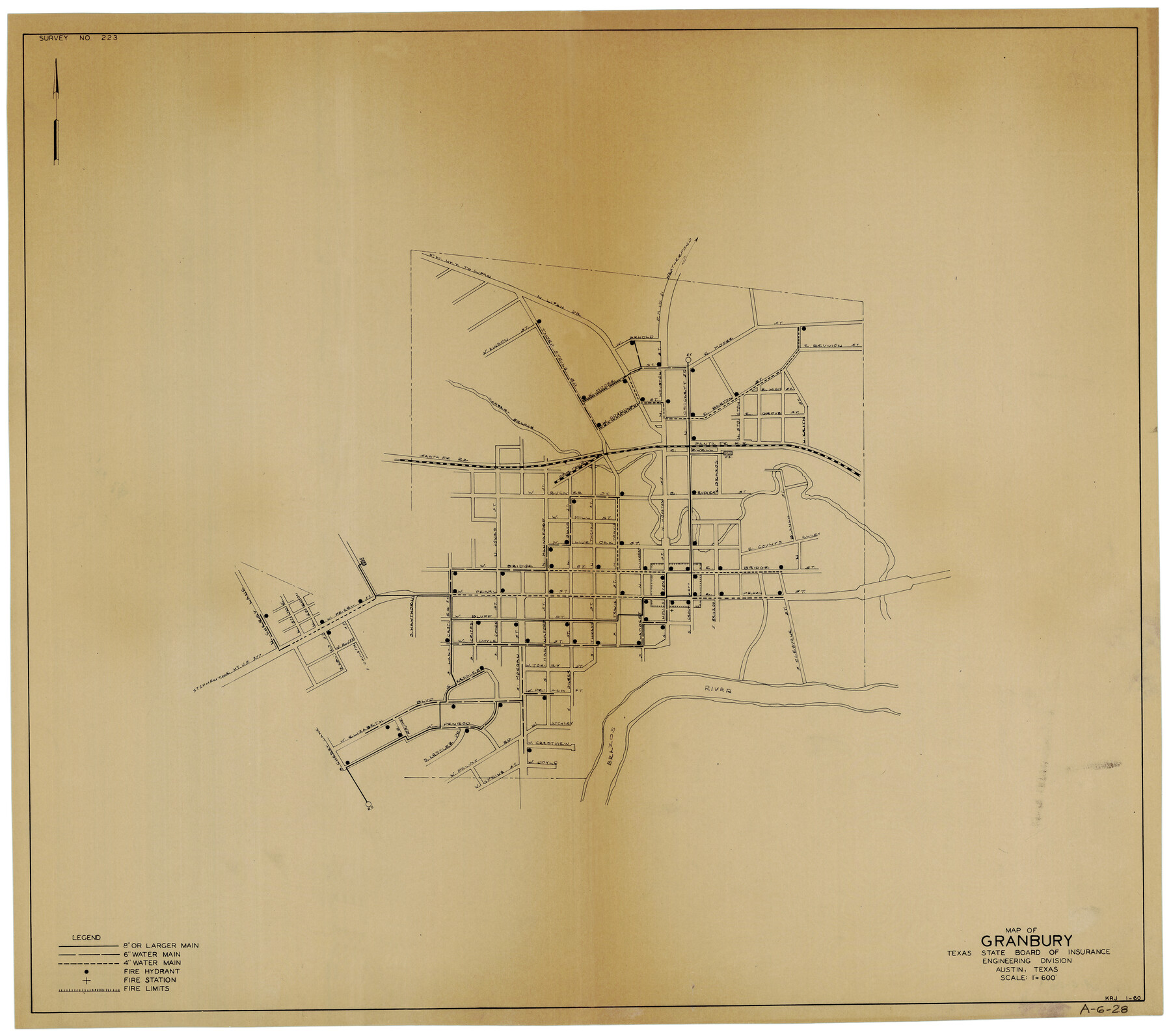 3041, Map of Granbury, General Map Collection