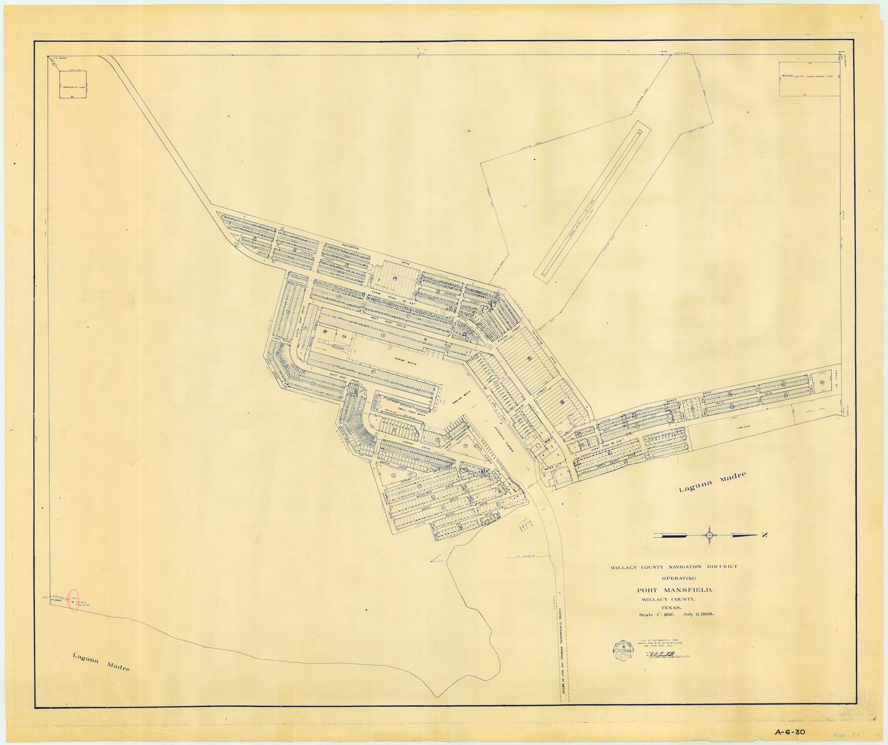 3043, Port Mansfield, General Map Collection