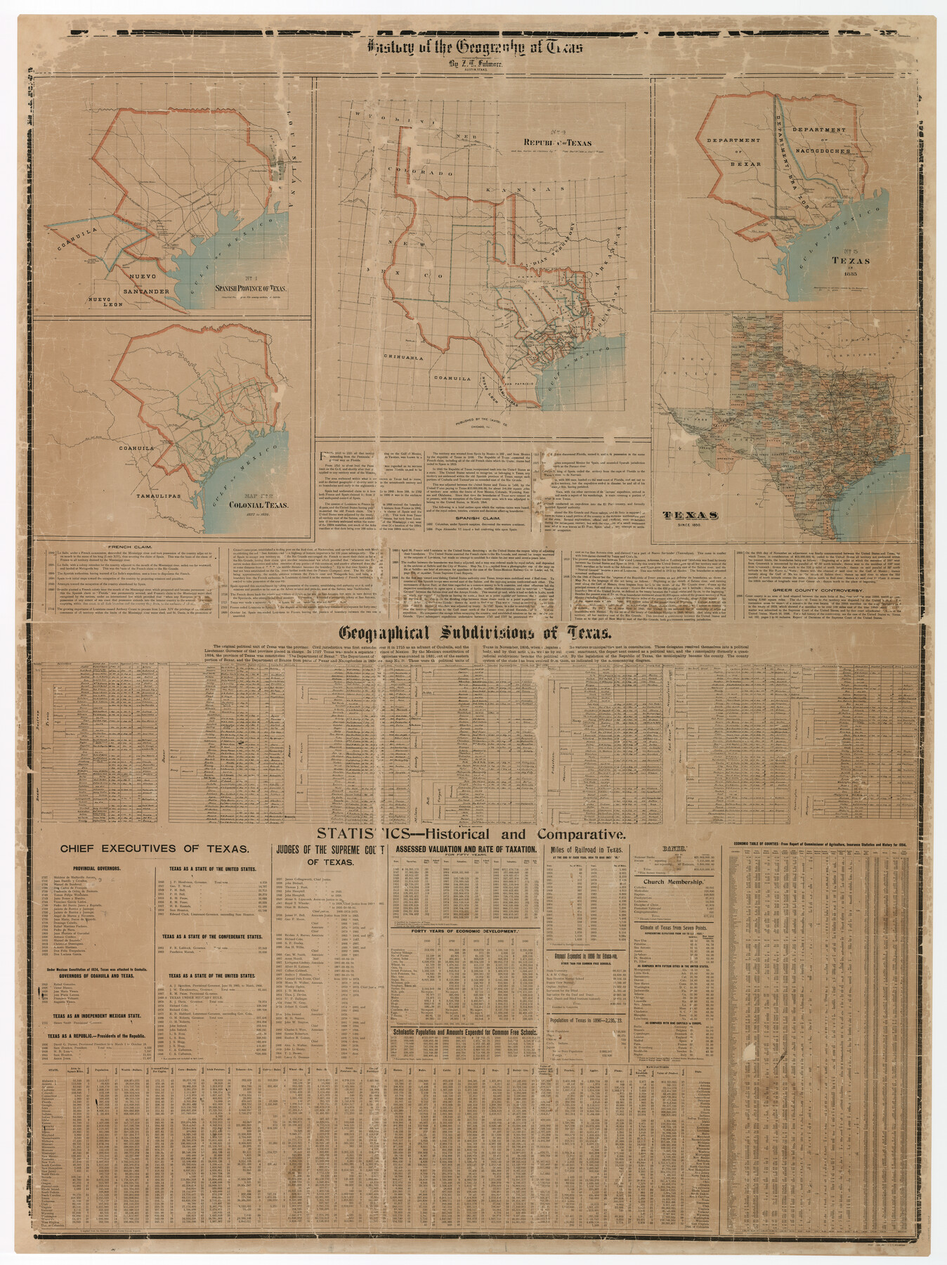 3095, History of the Geography of Texas, General Map Collection