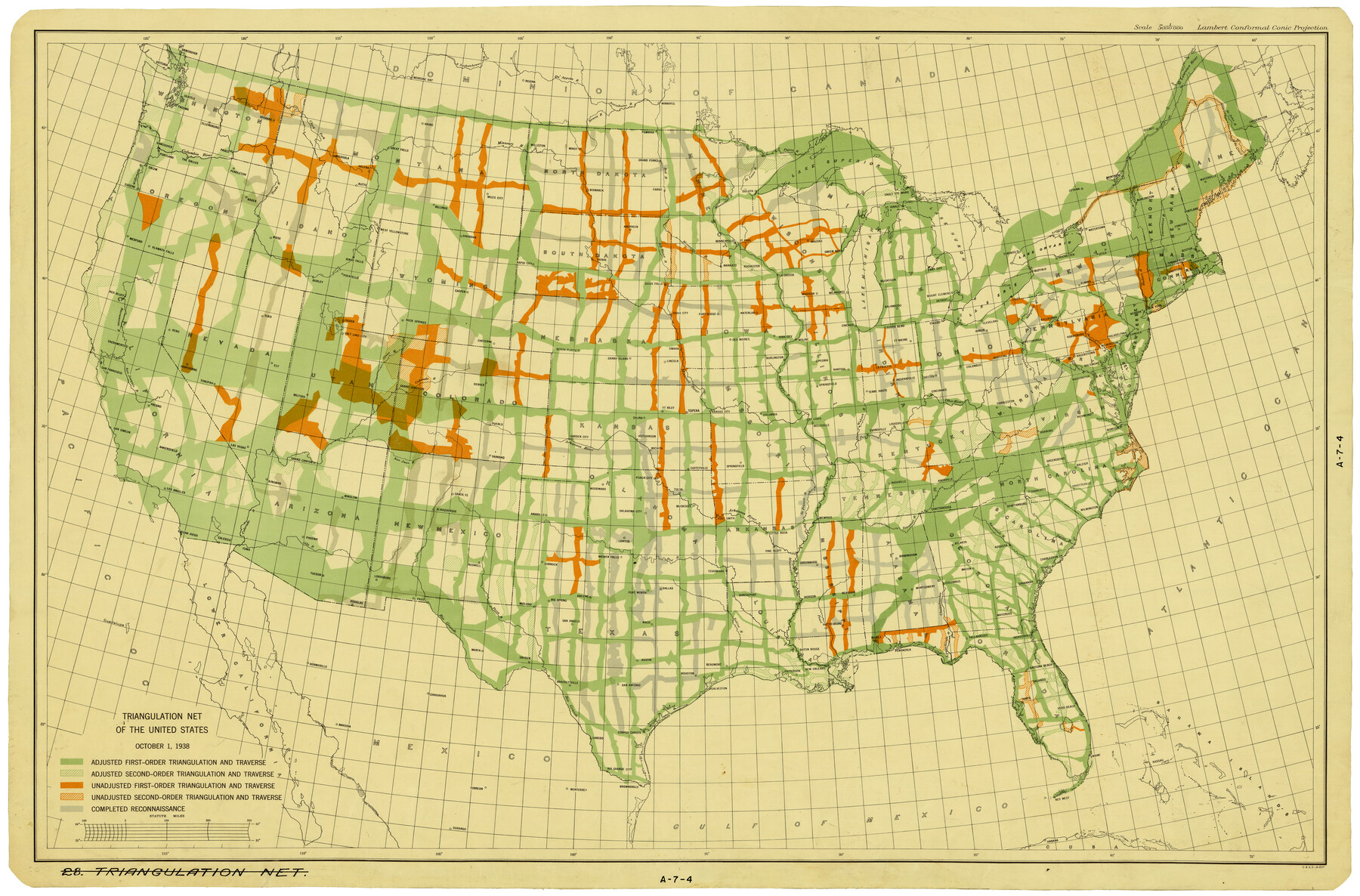 3117, Triangulation Net of the United States, General Map Collection