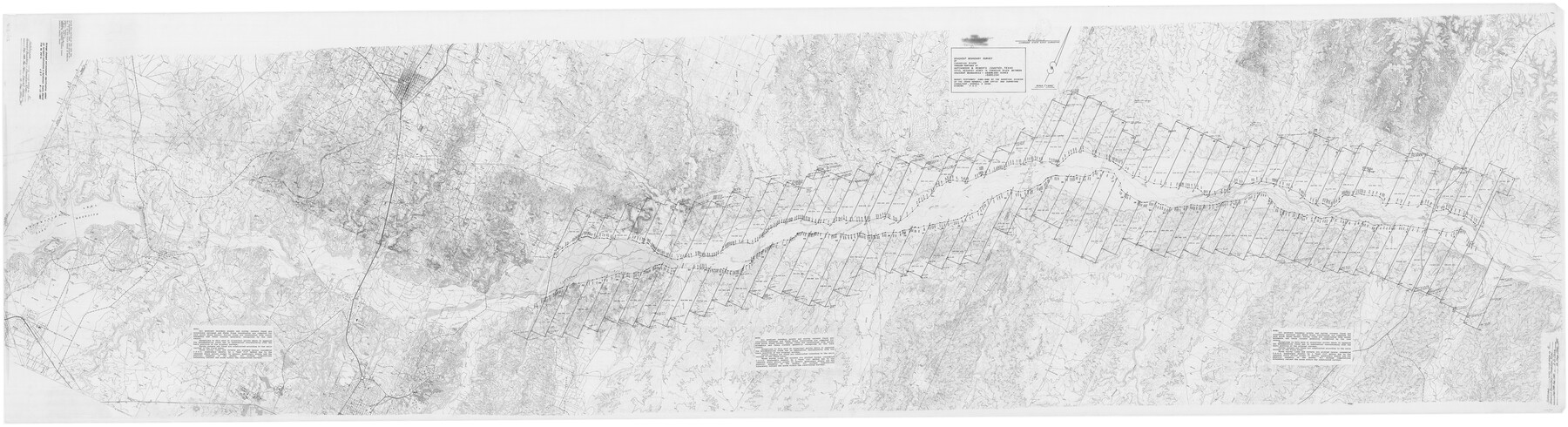 3120, Gradient Boundary Survey of Canadian River through portions of Hutchinson & Roberts Counties, Texas, General Map Collection