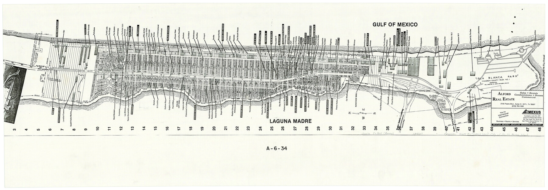 3212, [Map of the City of South Padre Island], General Map Collection