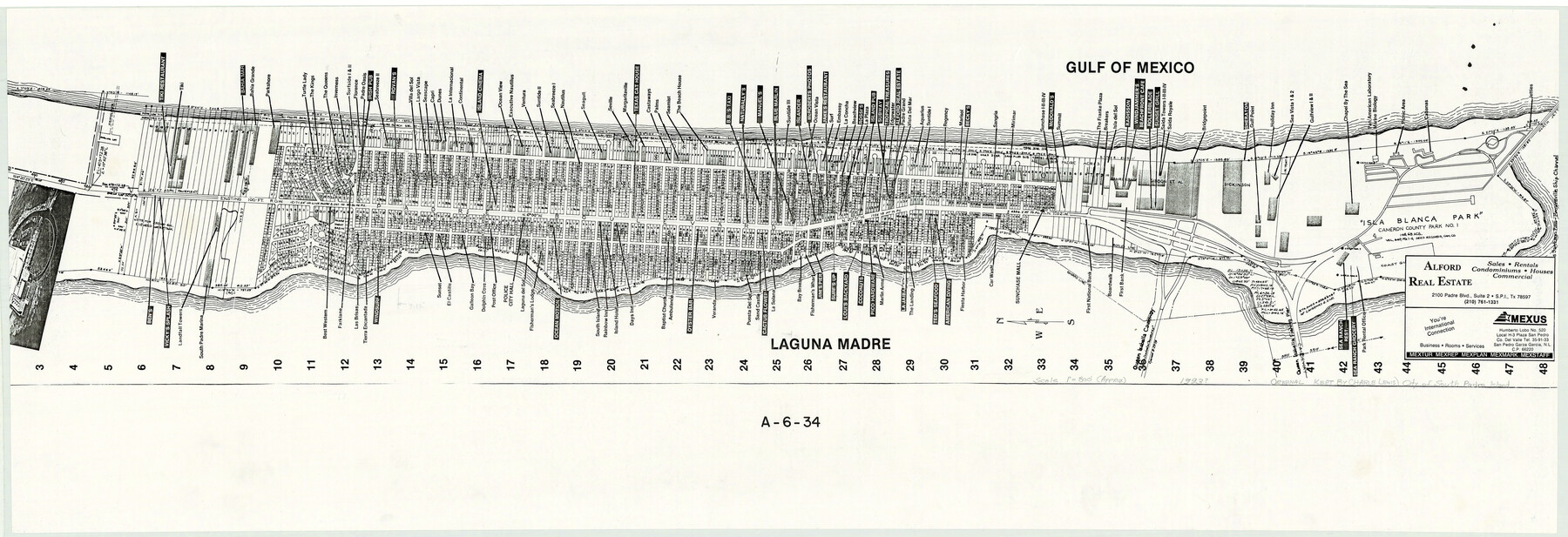 3212, [Map of the City of South Padre Island], General Map Collection