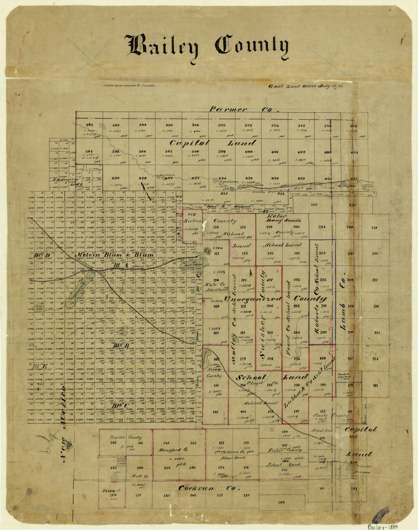 3256, Bailey County, General Map Collection