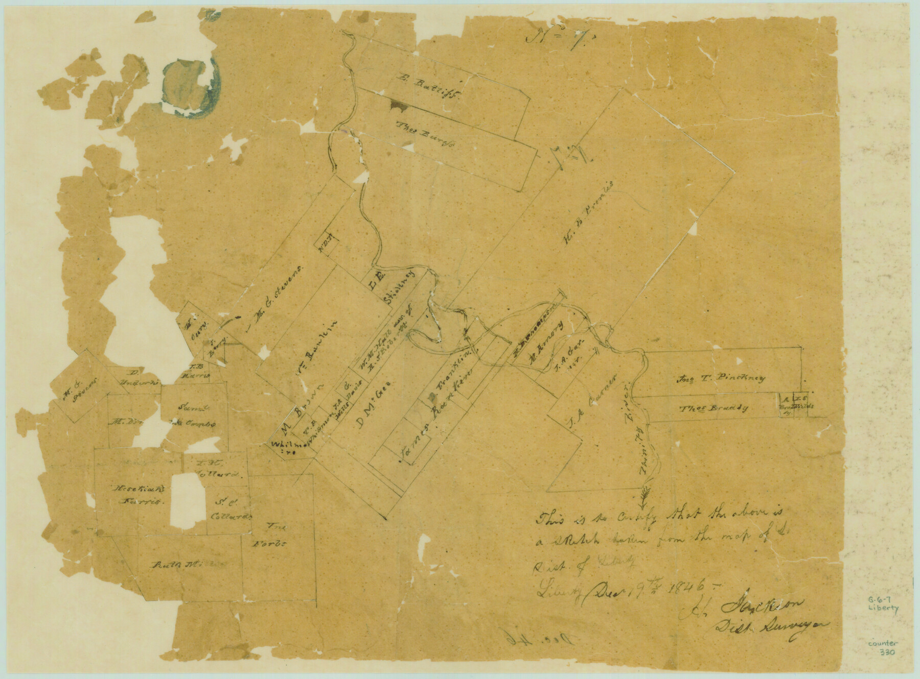 330, [Surveys along the Trinity River], General Map Collection