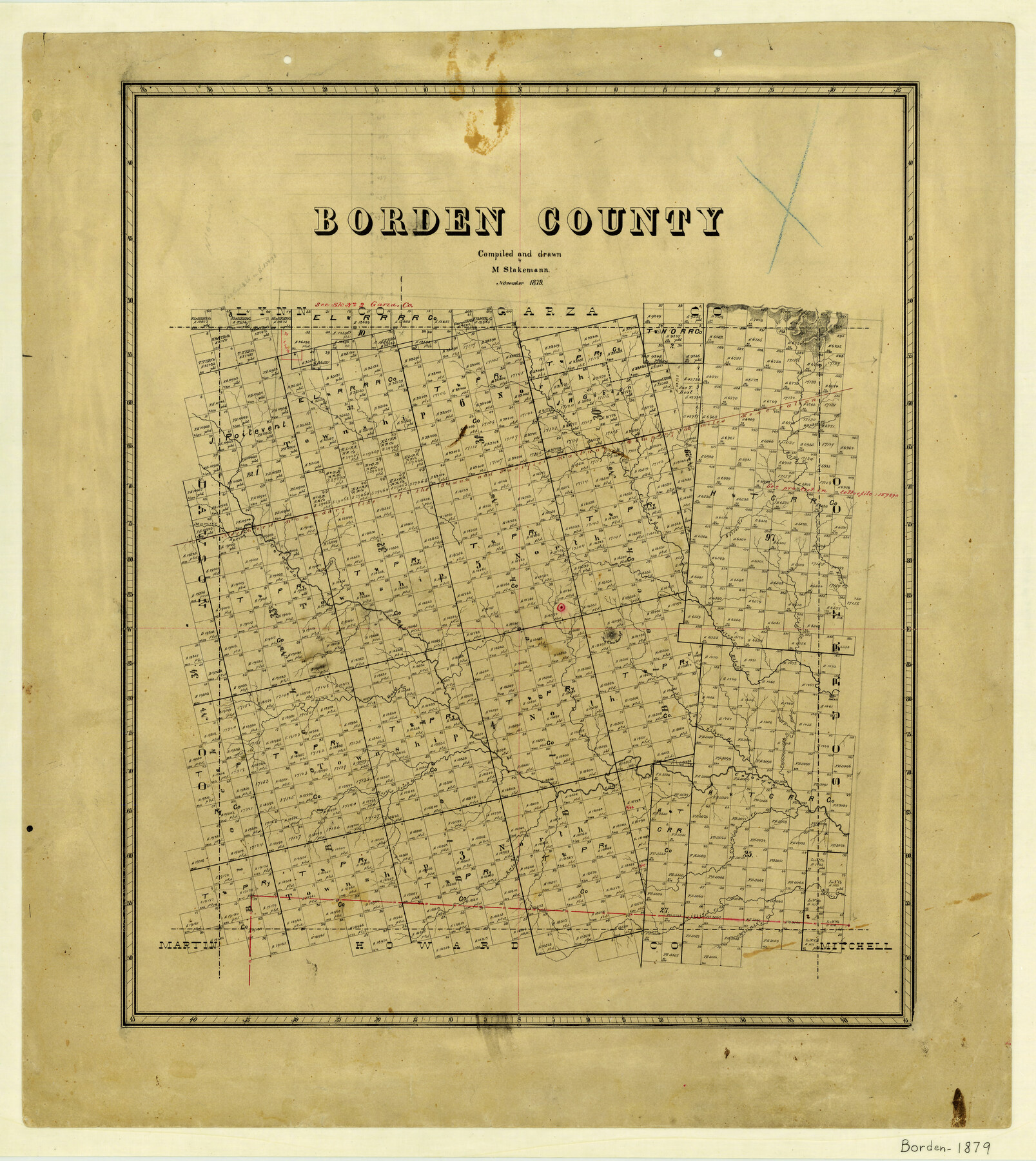 Borden County | 3309, Borden County, General Map Collection | 3309 ...