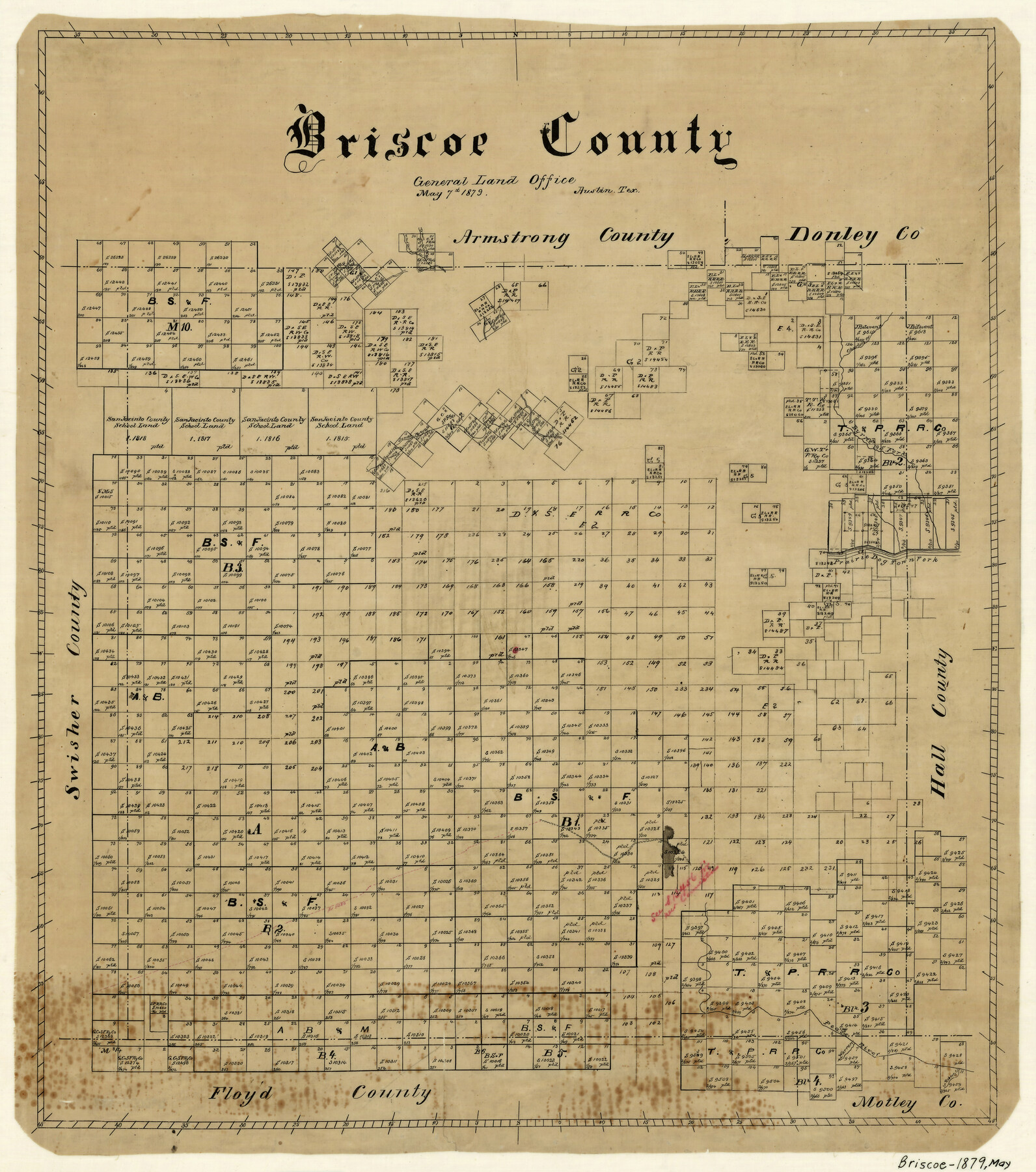 3332, Briscoe County, General Map Collection