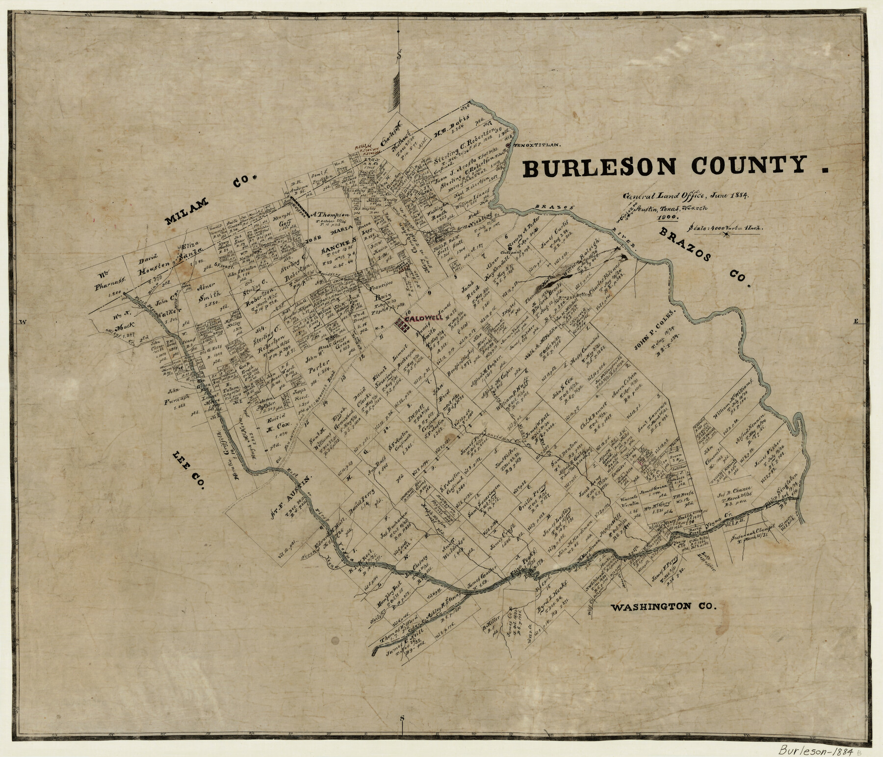 3349, Burleson County, General Map Collection
