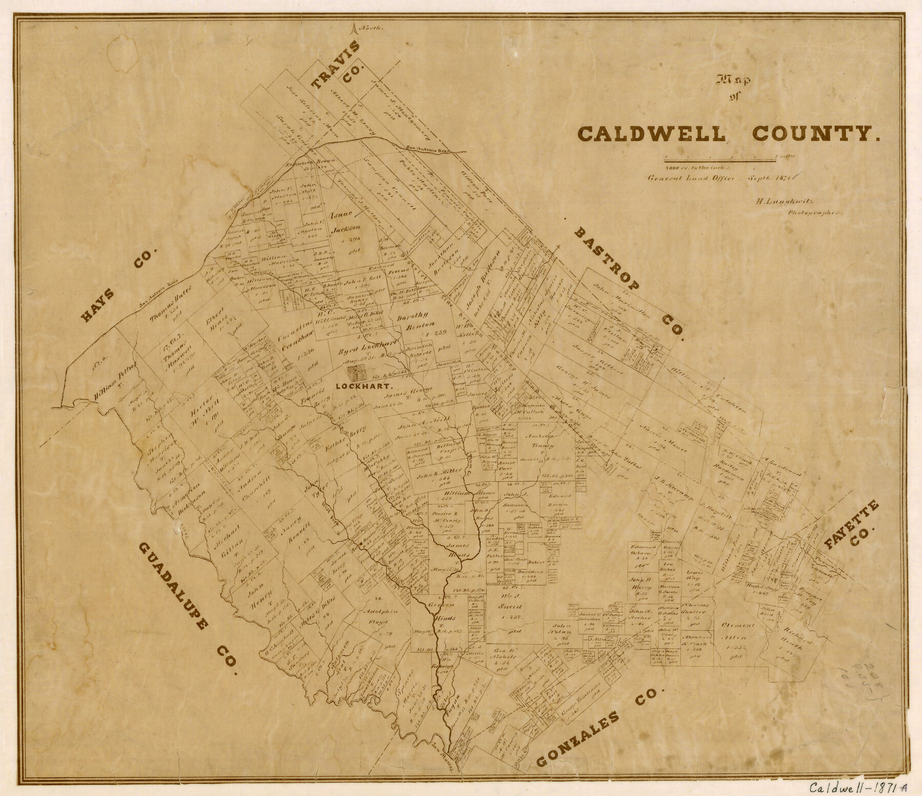 3357, Map of Caldwell County, General Map Collection