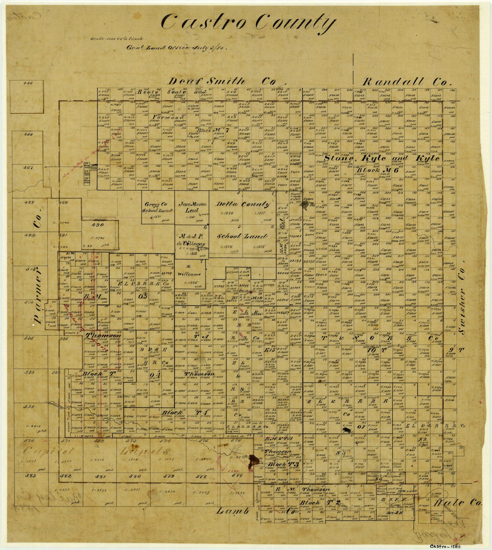 3378, Castro County, General Map Collection