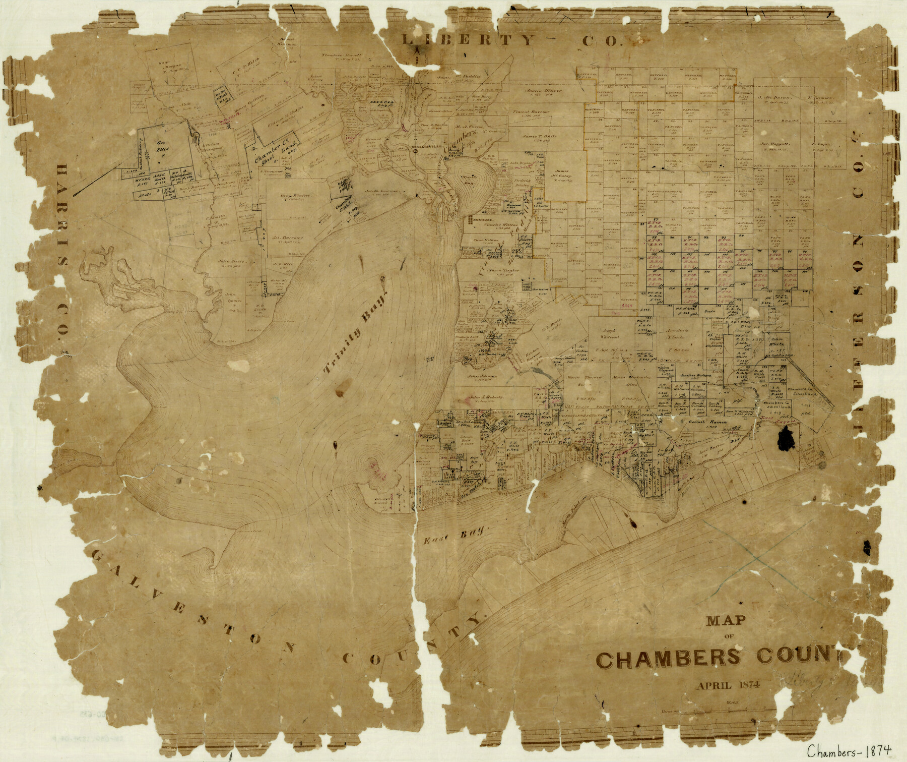 3380, Map of Chambers County, General Map Collection