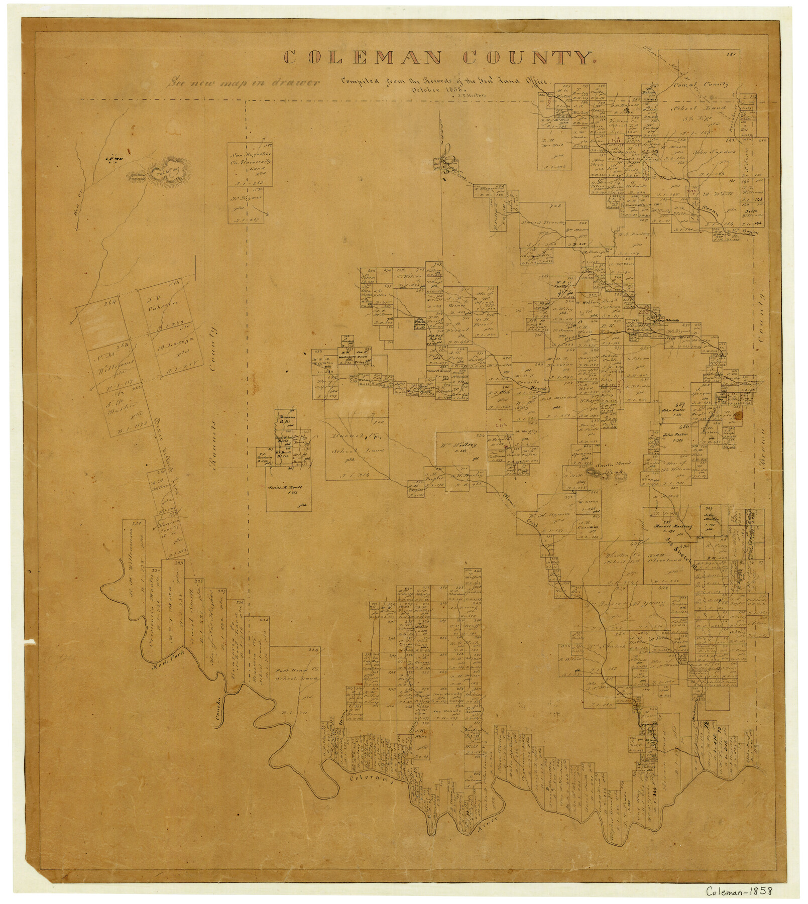 3409, Coleman County, General Map Collection