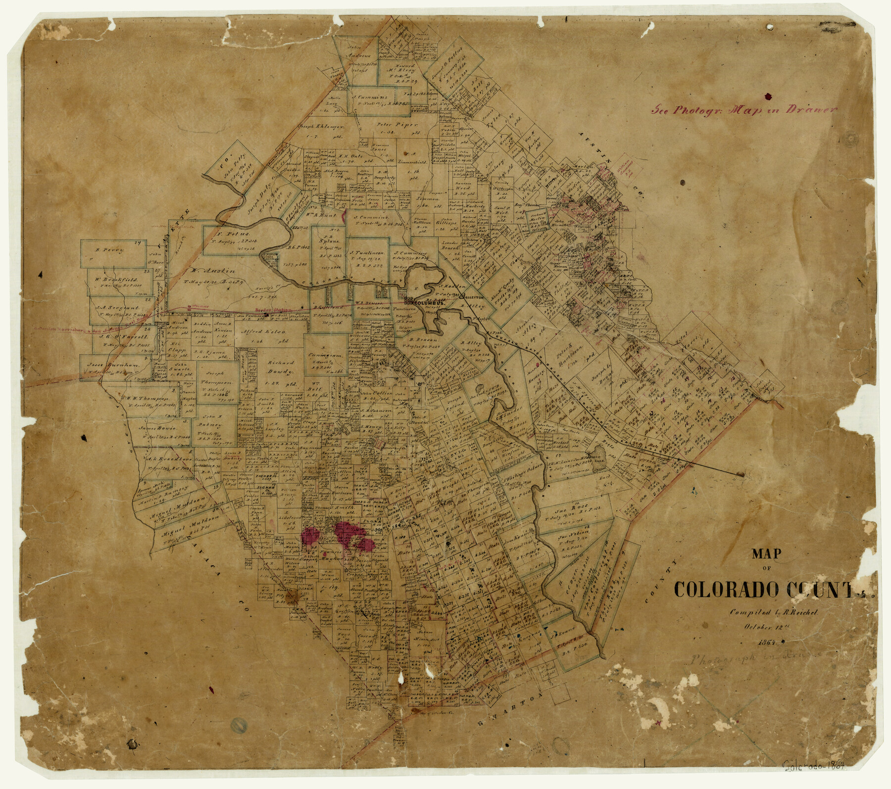 3423, Map of Colorado County, General Map Collection