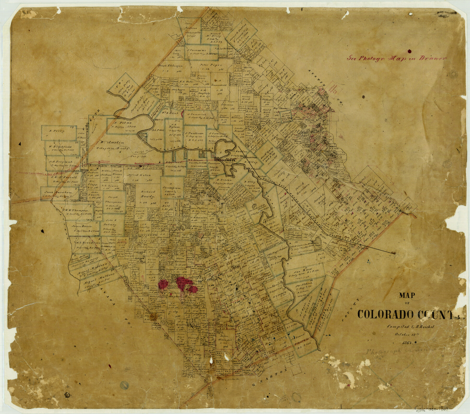 3423, Map of Colorado County, General Map Collection