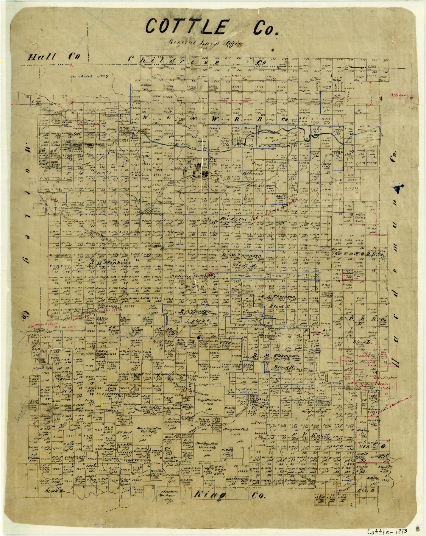 3448, Cottle County, General Map Collection