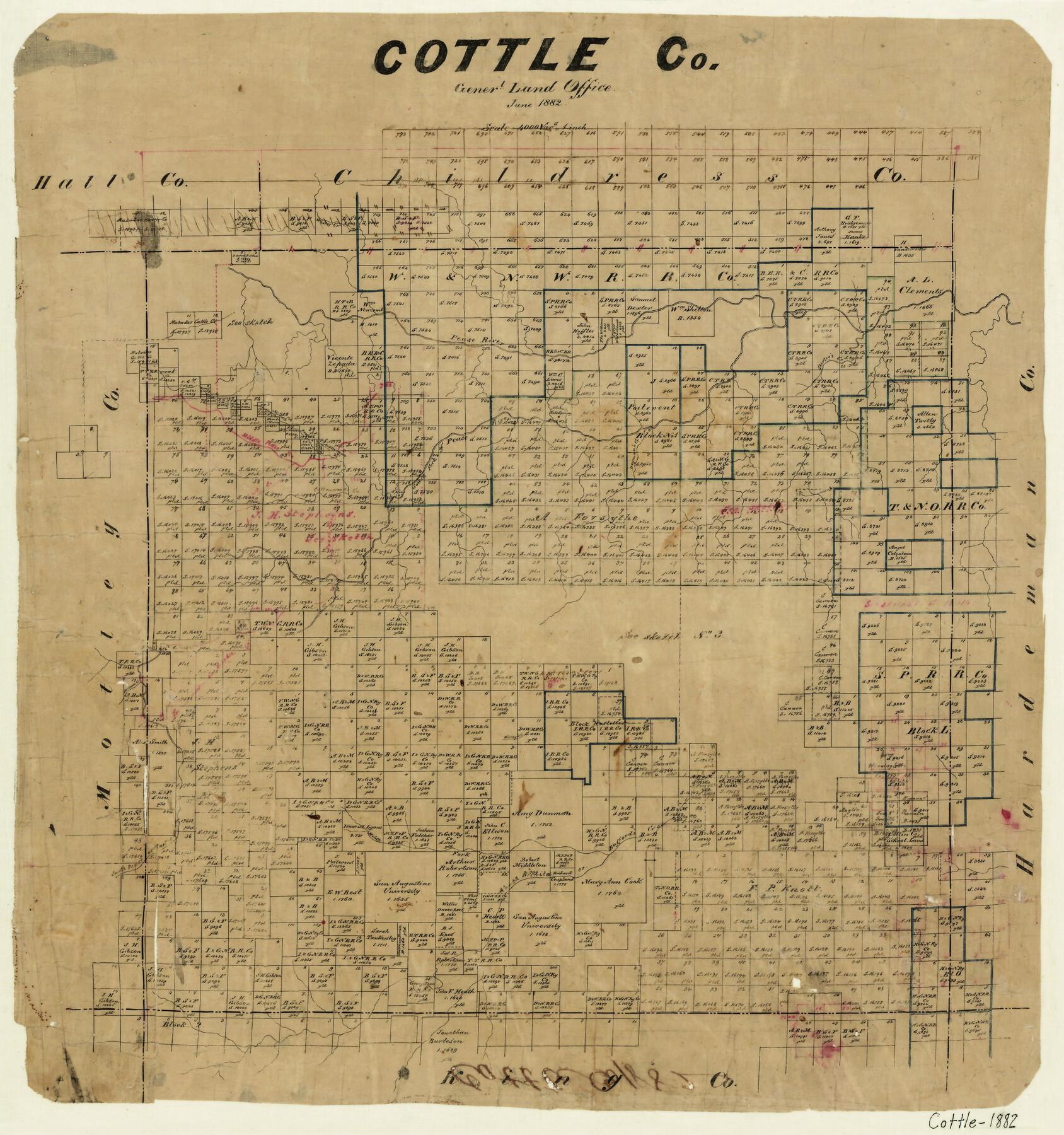 3449, Cottle County, General Map Collection