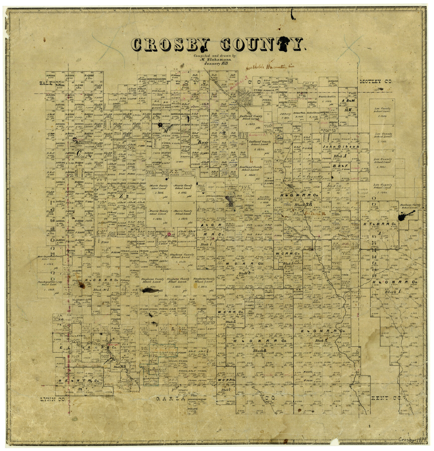 3460, Crosby County, General Map Collection