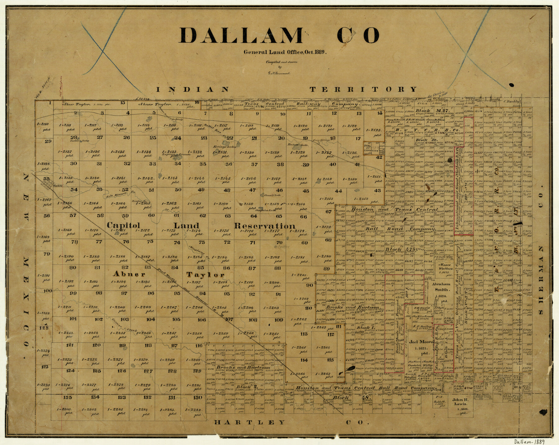 3462, Dallam County, General Map Collection