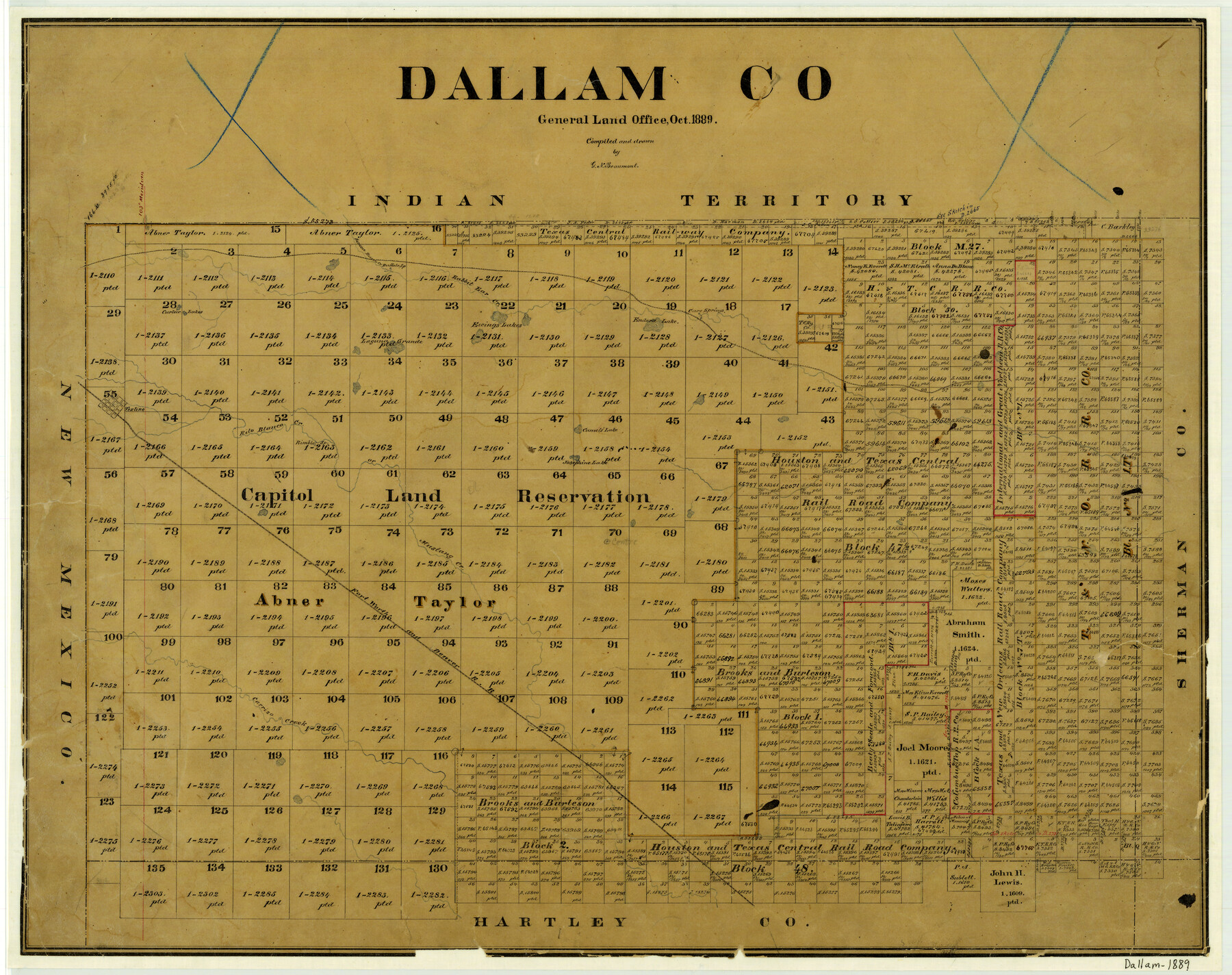 3462, Dallam County, General Map Collection